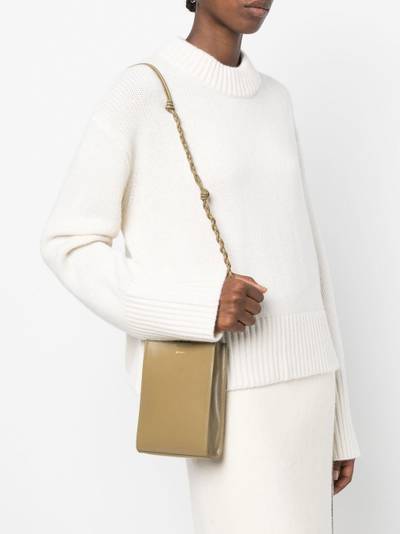 Jil Sander Tangle leather crossbody bag outlook