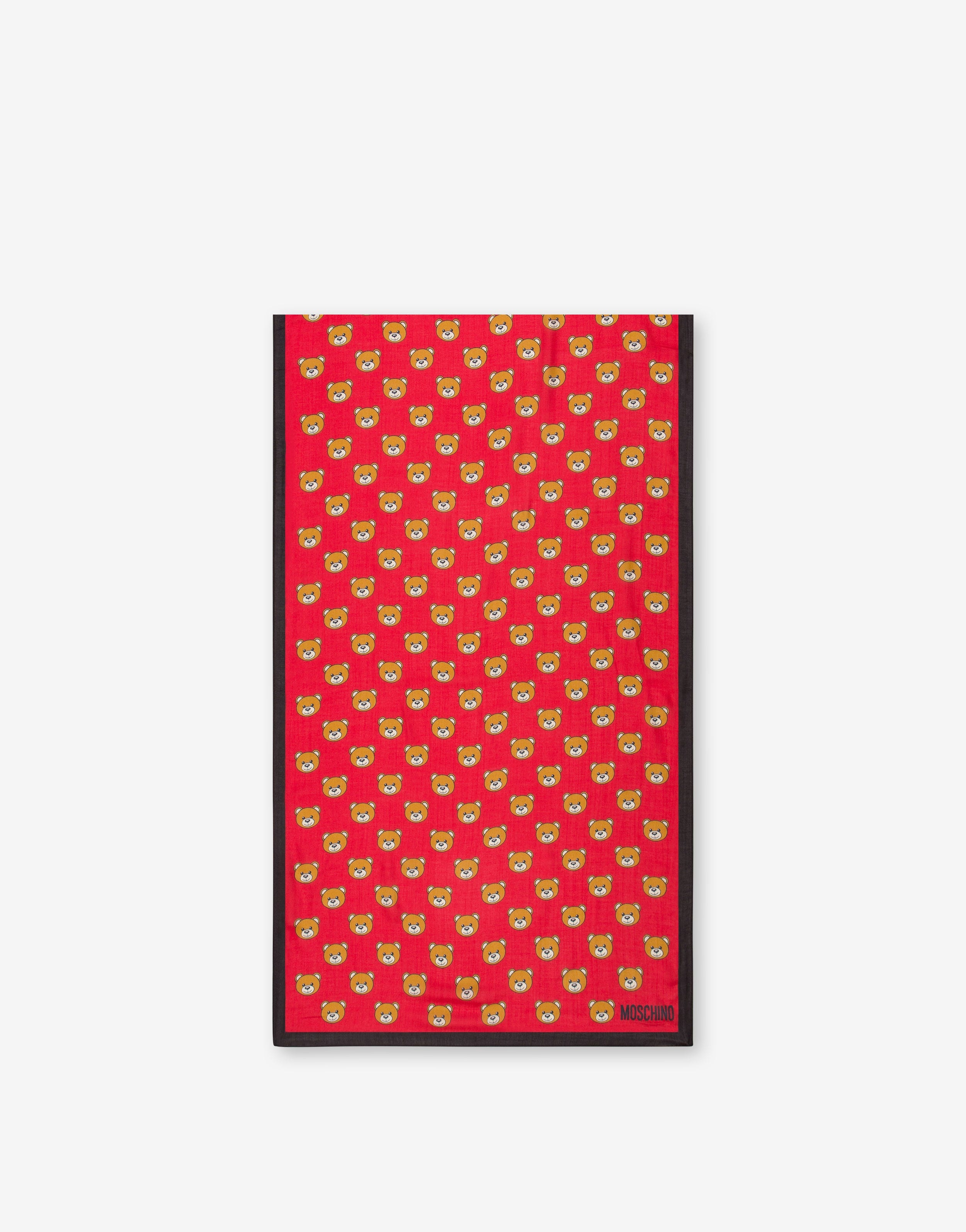 ALL-OVER TEDDY BEAR MODAL SCARF - 1