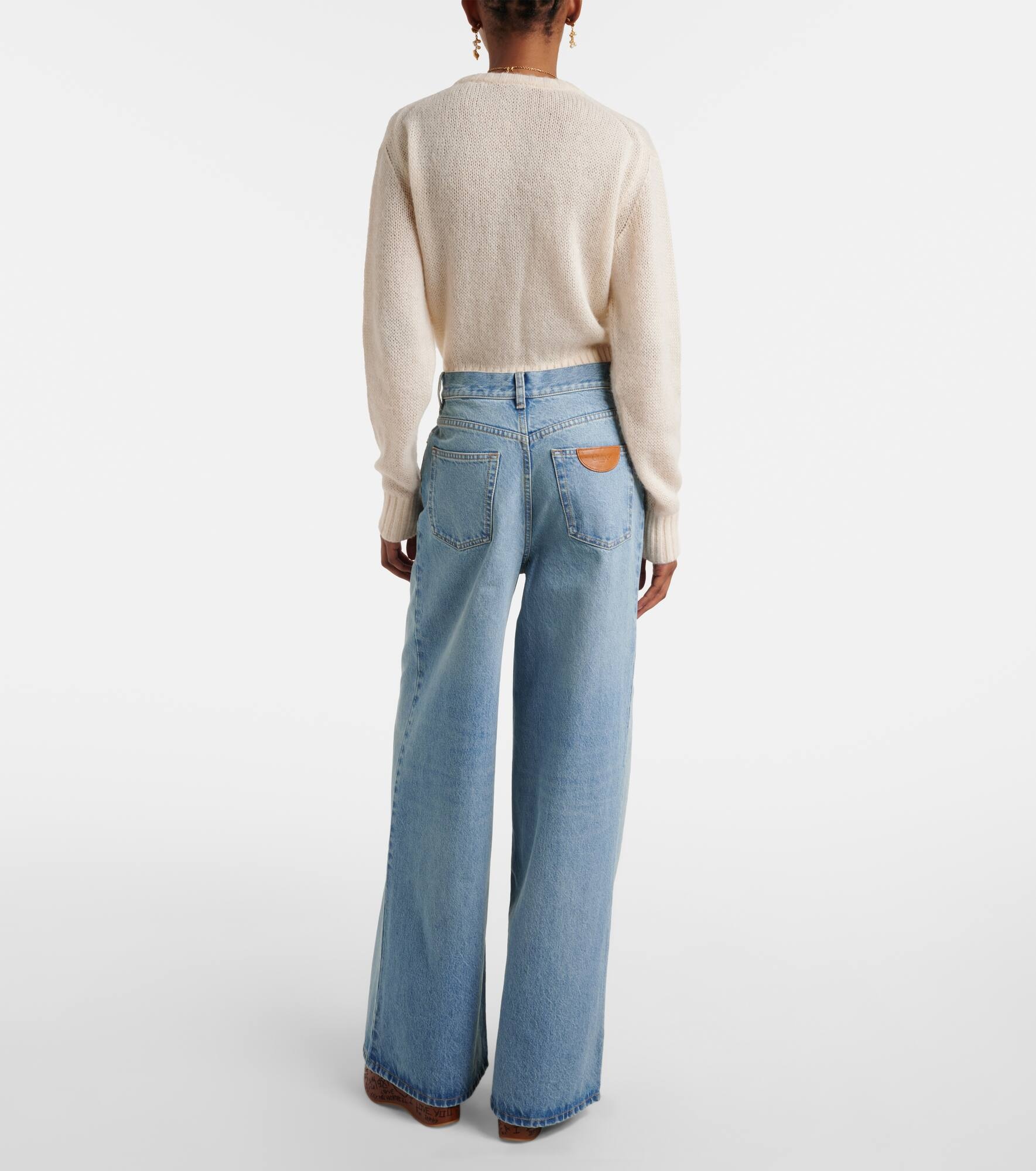 High-rise wide-leg jeans - 3
