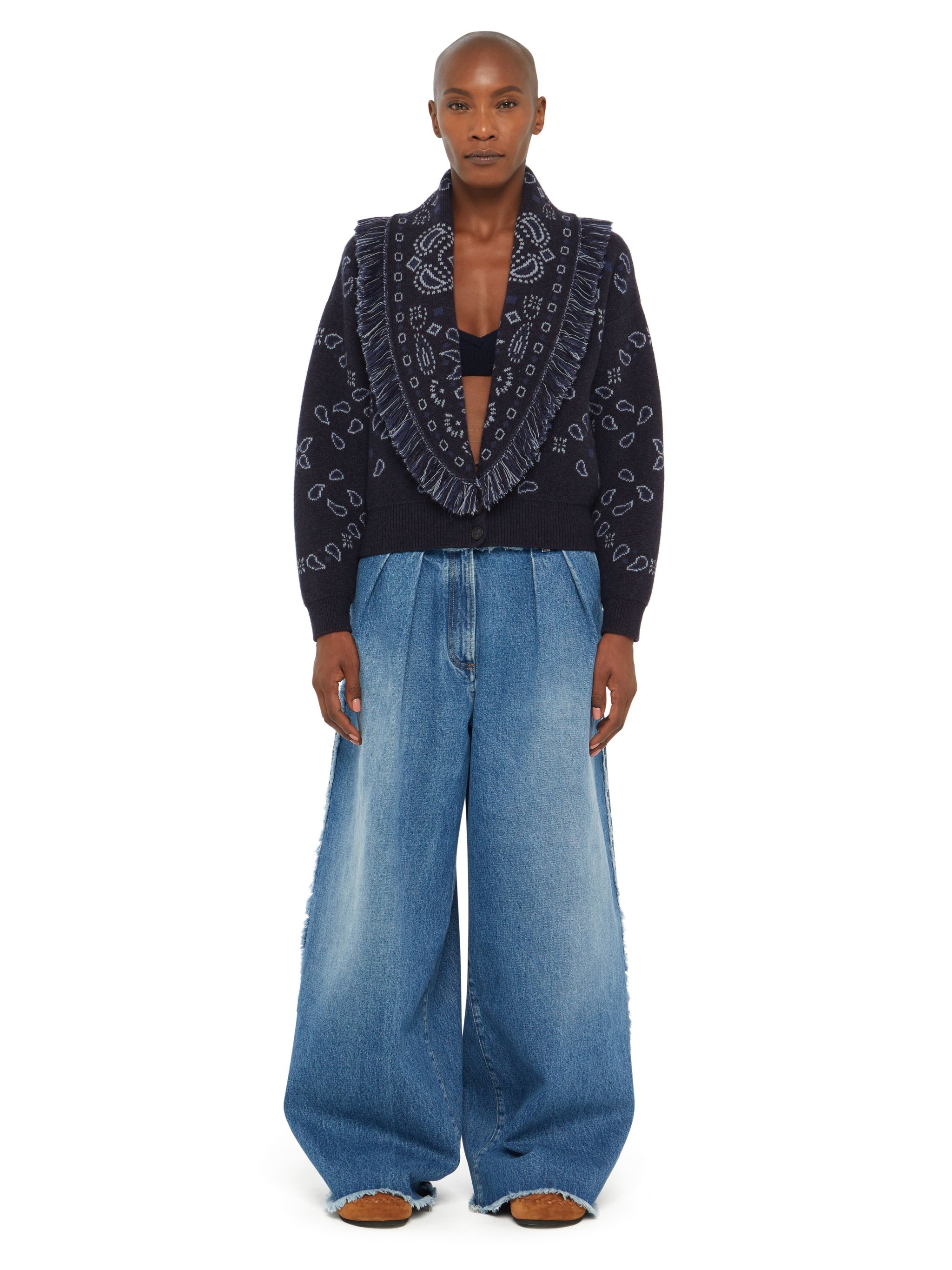 Bandana Jacquard Cardi-Bomber - 4