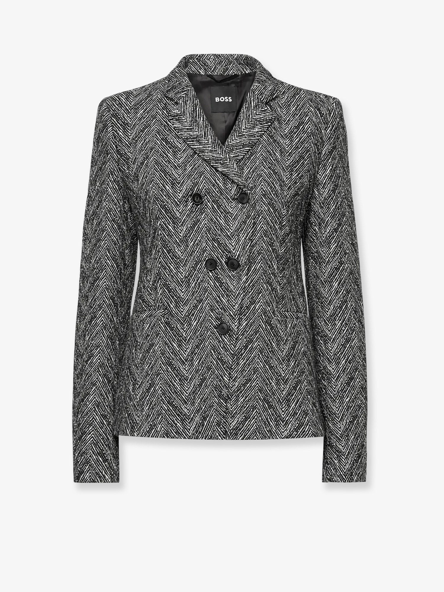 Boss Jiarna Herringbone Fabric Coat - 1