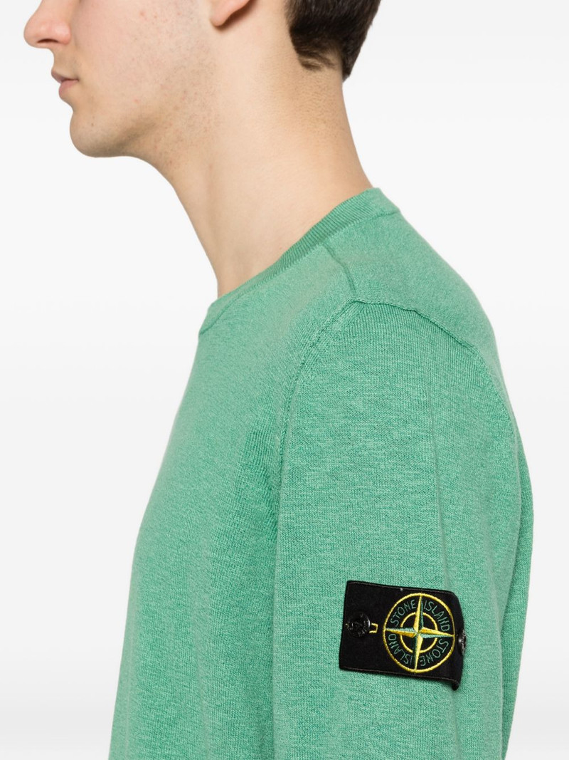 logo-patch crew-neck sweater 5