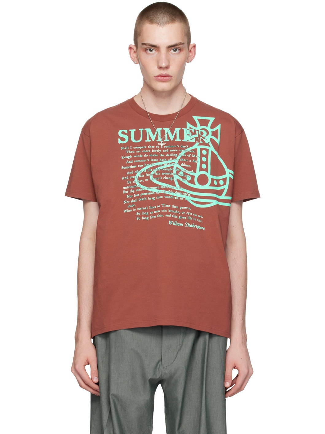 Brown Summer Classic T-Shirt - 1