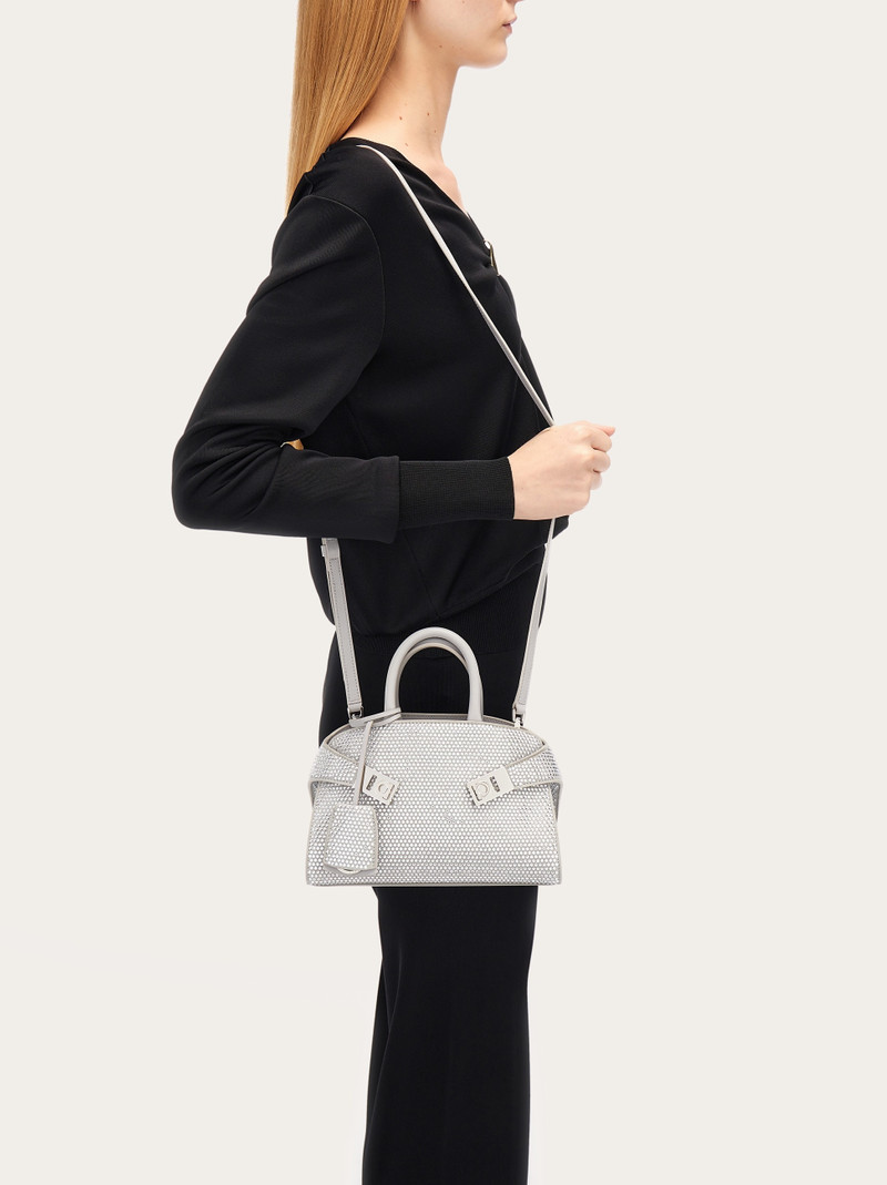 FERRAGAMO Hug mini bag with crystals outlook