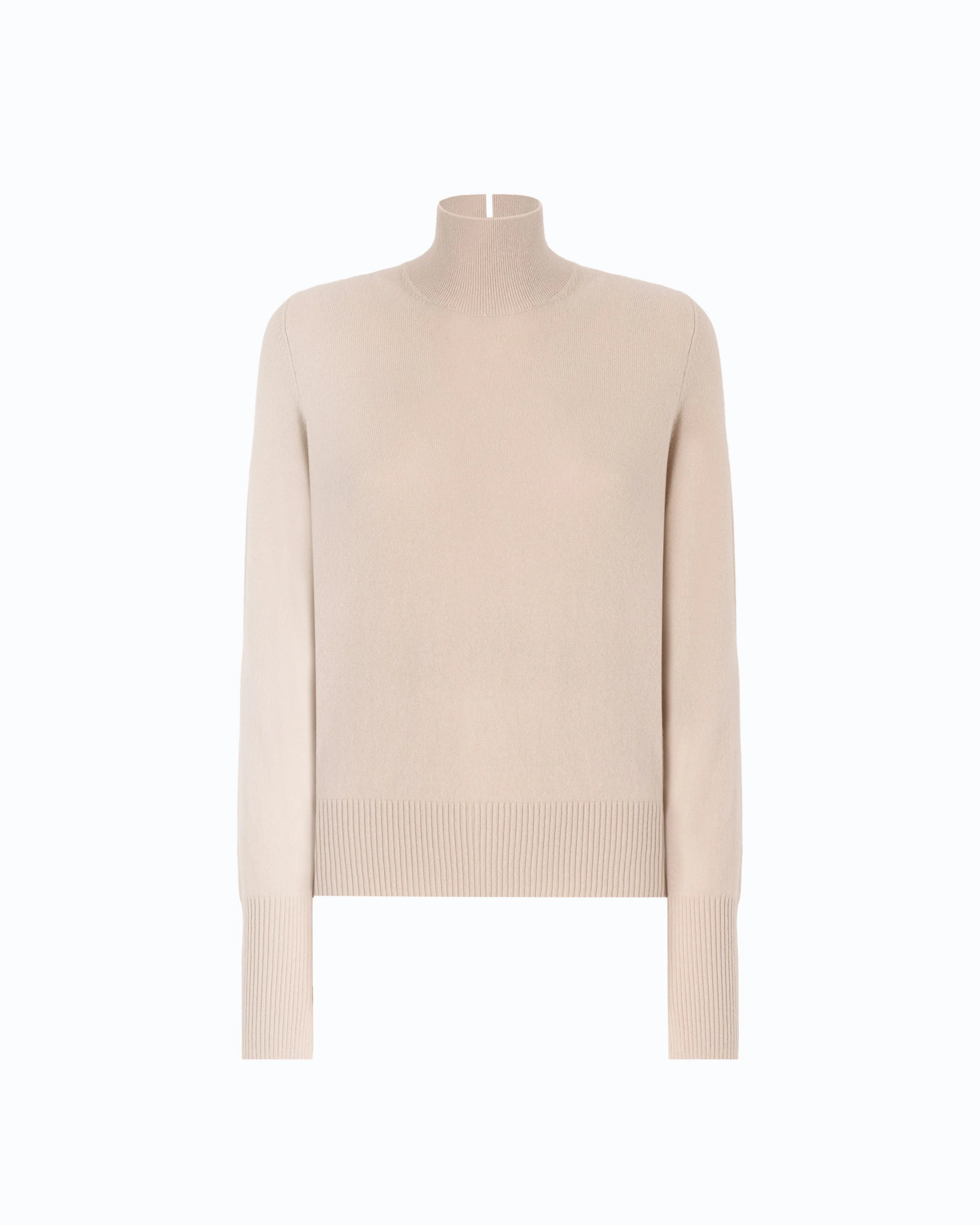 WOOL AND CASHMERE TURTLENECK SWEATER - 1