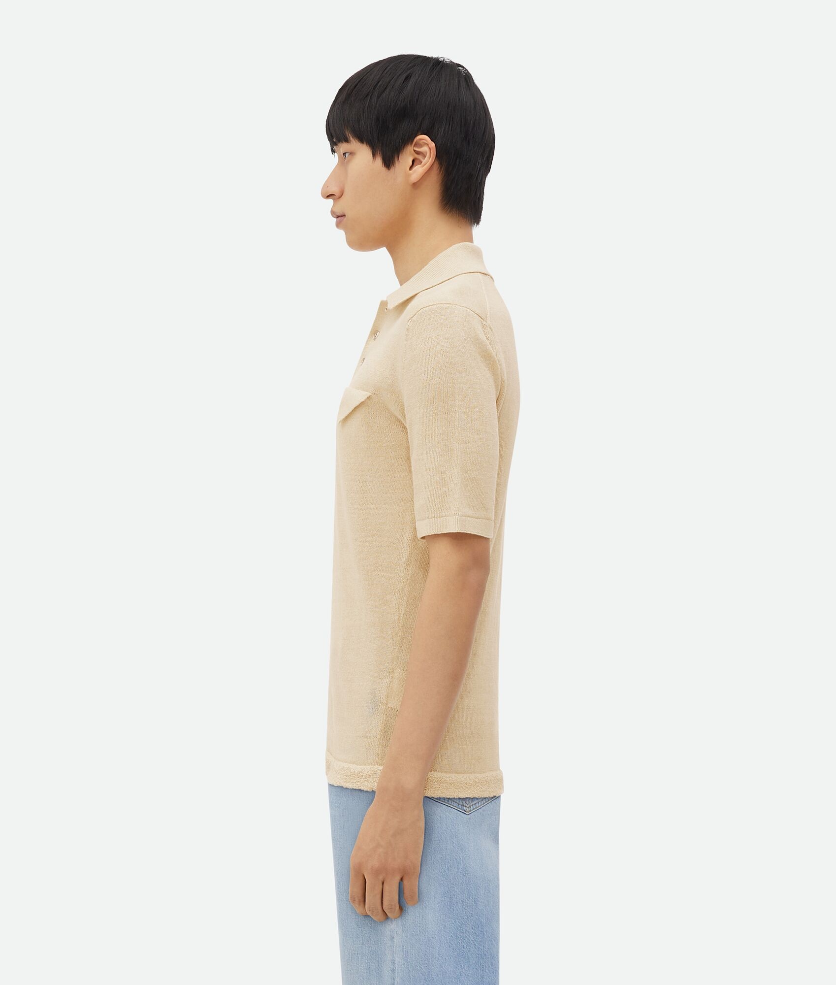 Slim Fit Light Linen Polo - 2