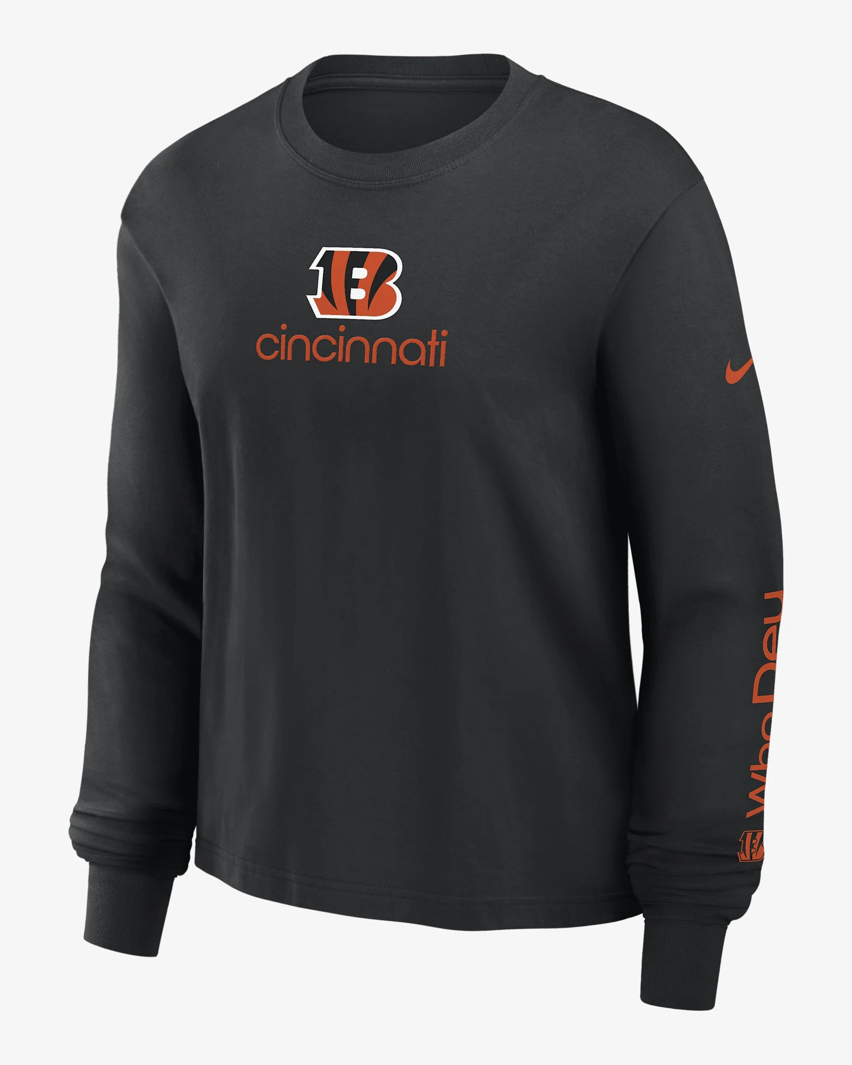 Cincinnati Bengals Boxy Women's Nike NFL Long-Sleeve T-Shirt - 1