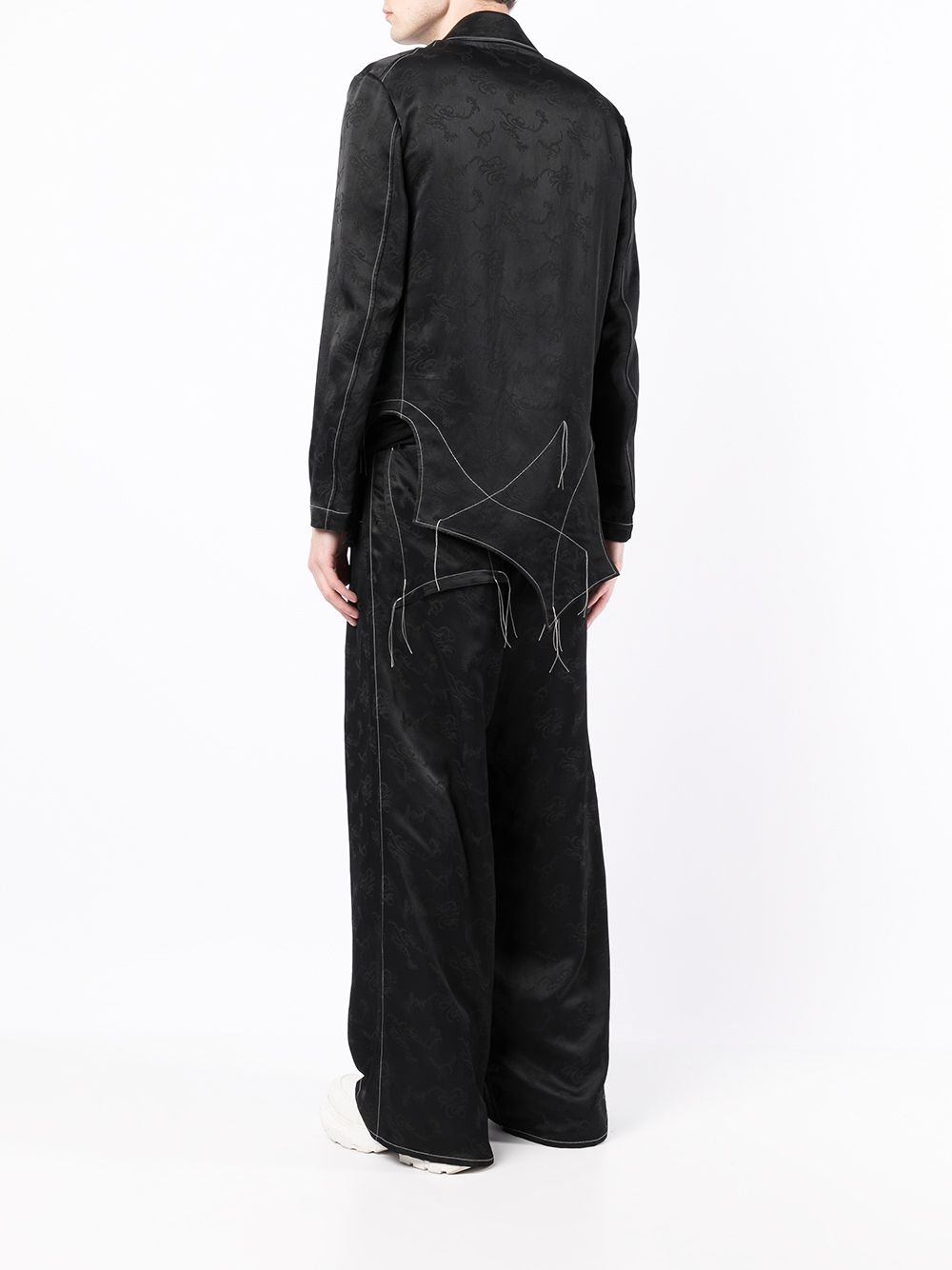 contrast-stitched jacket - 4