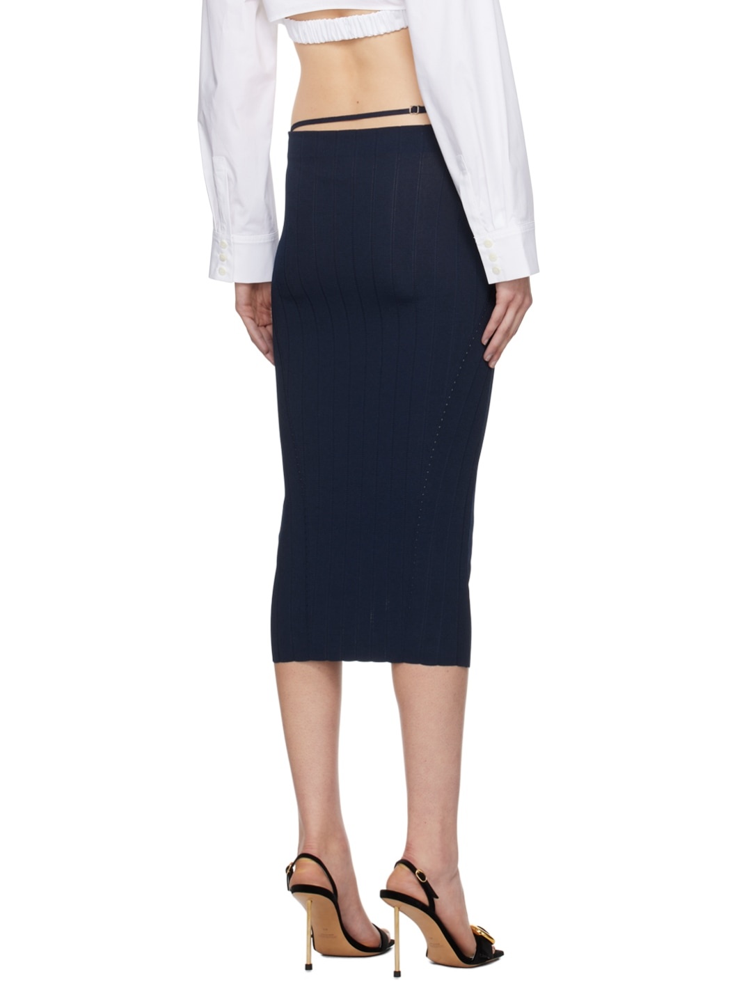 Navy 'La Jupe Paru' Midi Skirt - 3