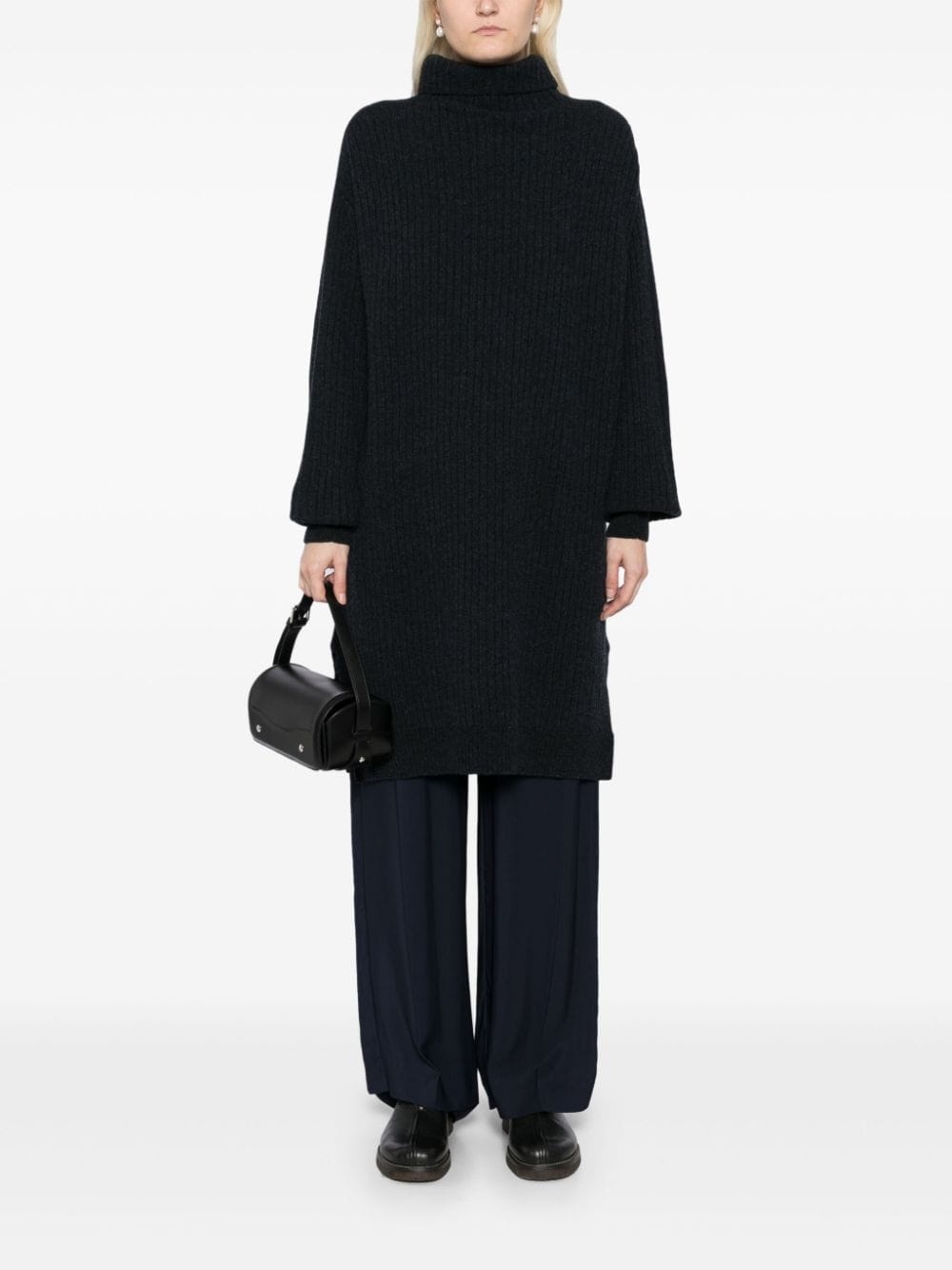 high-neck maxi dress - 2