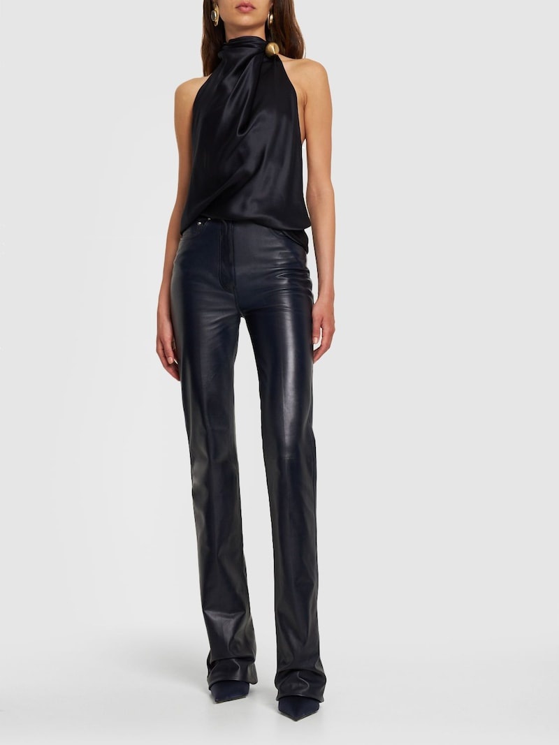 LVR Exclusive double silk satin top - 2