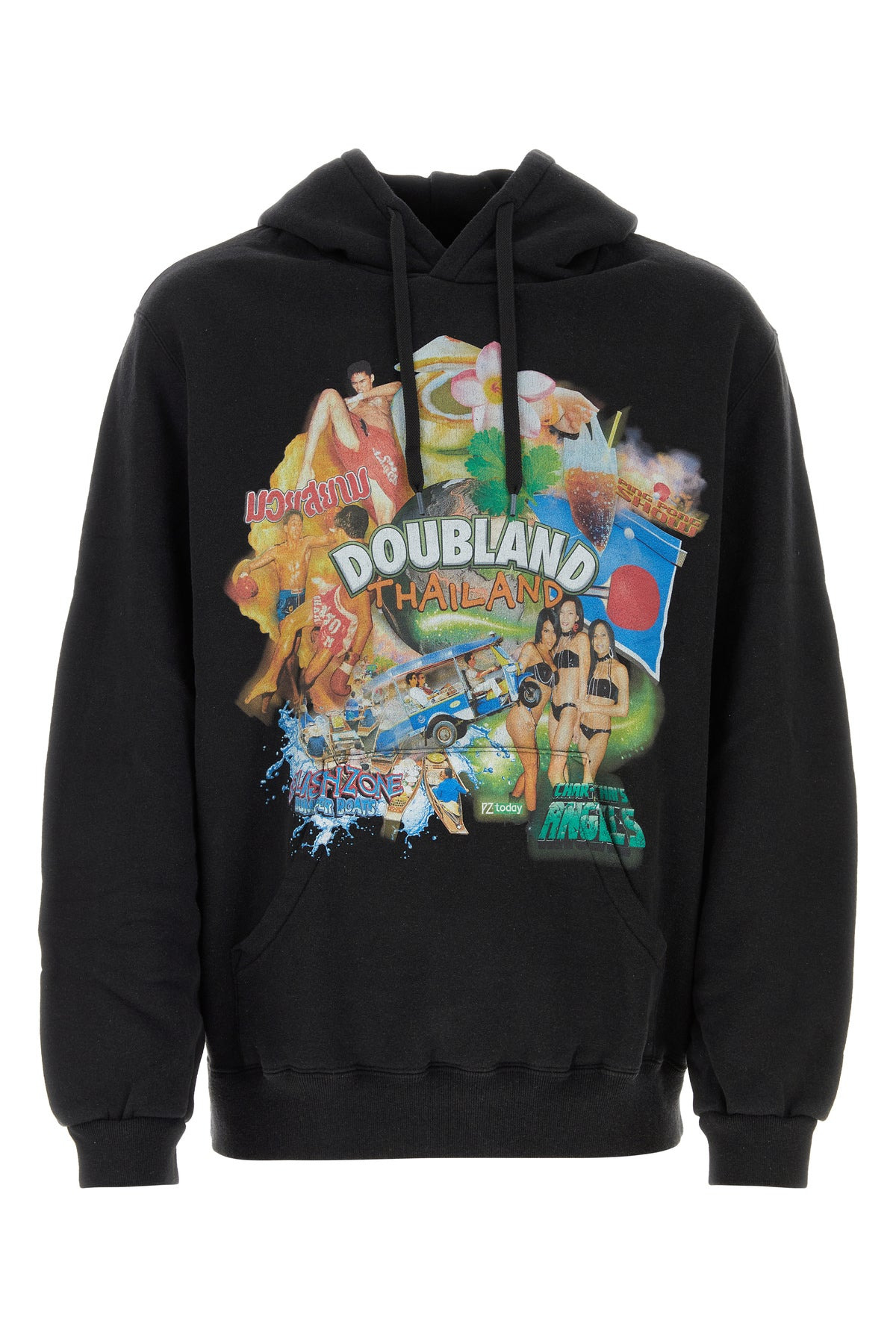 Black cotton sweatshirt - 1