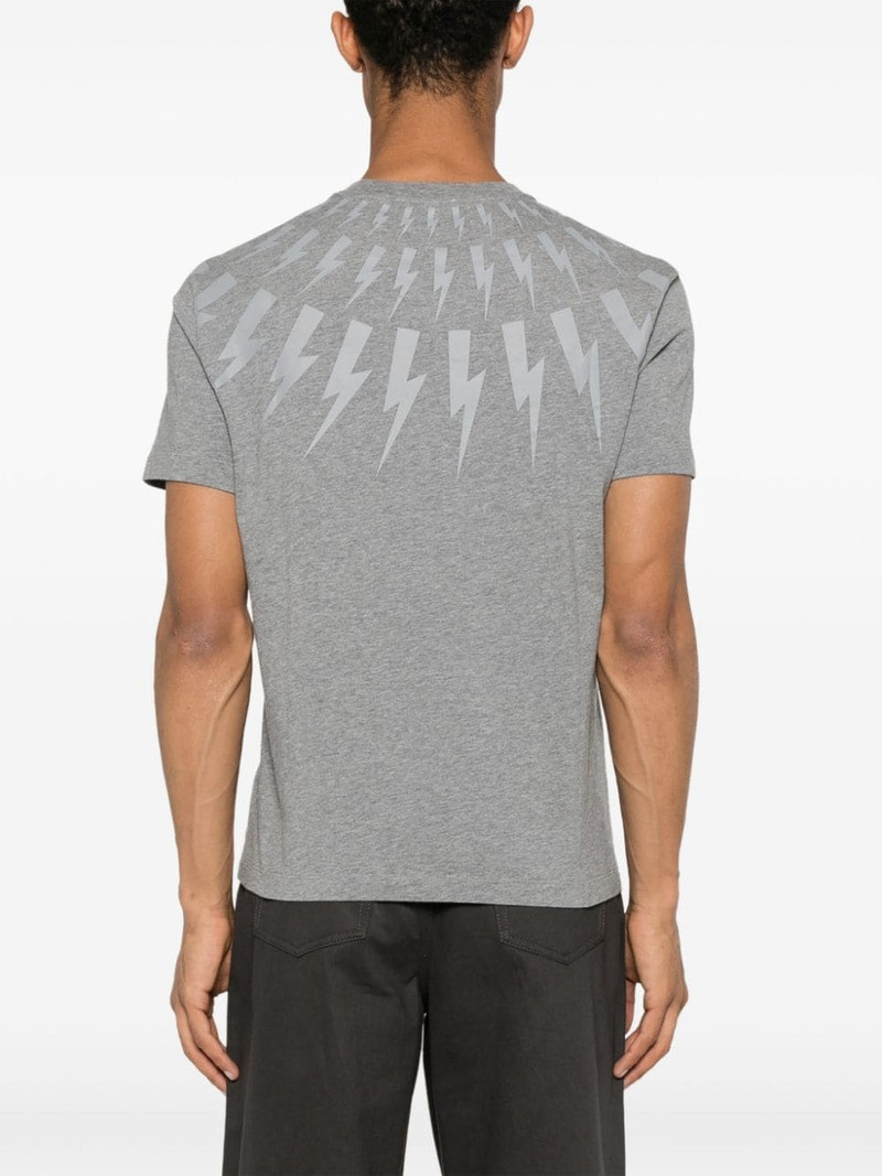bolt-print cotton T-shirt 4