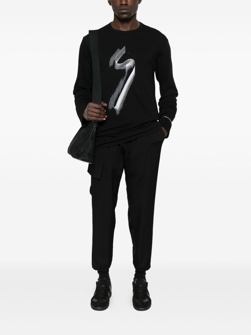 Yohji Yamamoto elasticated-cuff cargo pants outlook