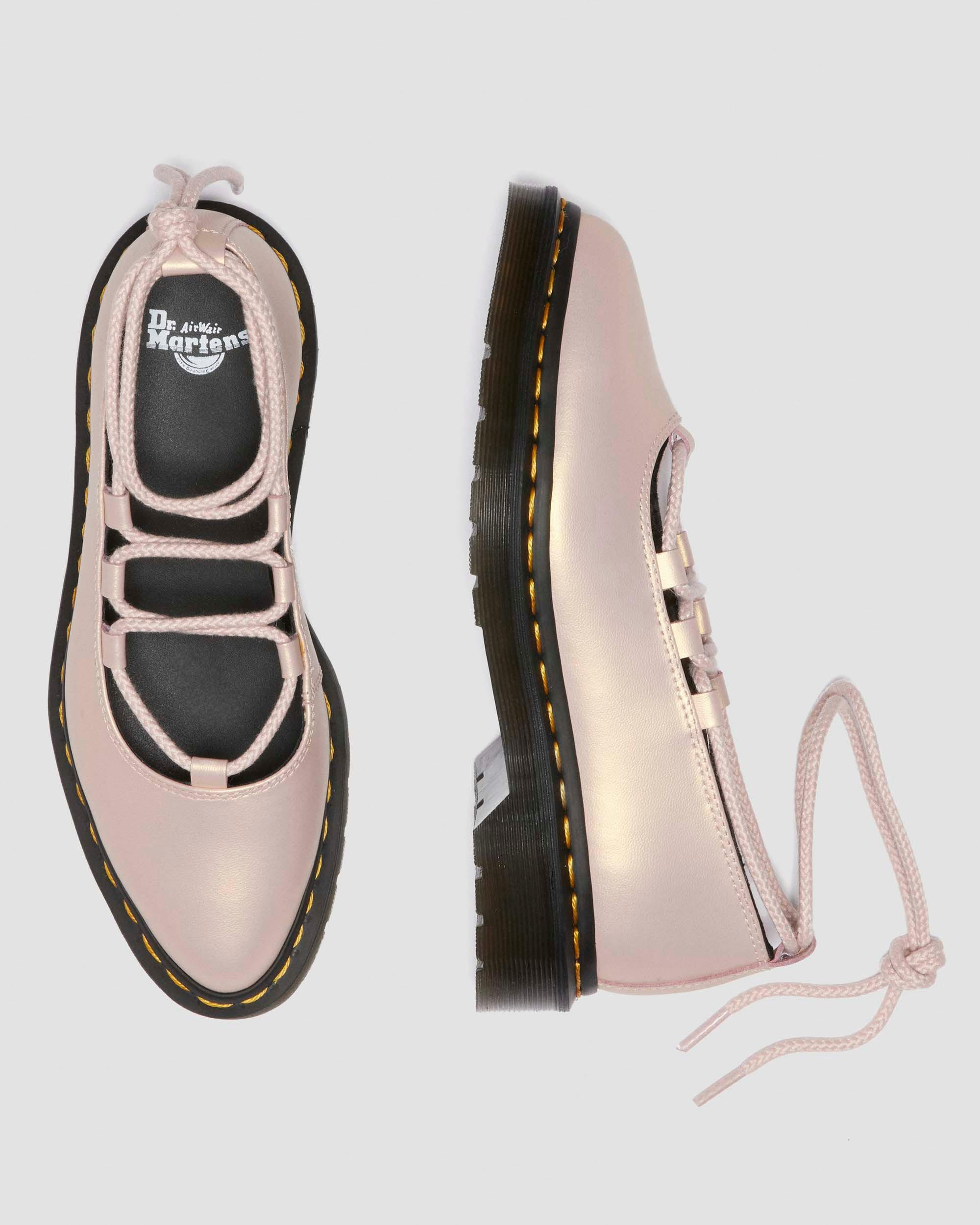 Elphie II Iridescent Leather Ballet Flats - 10