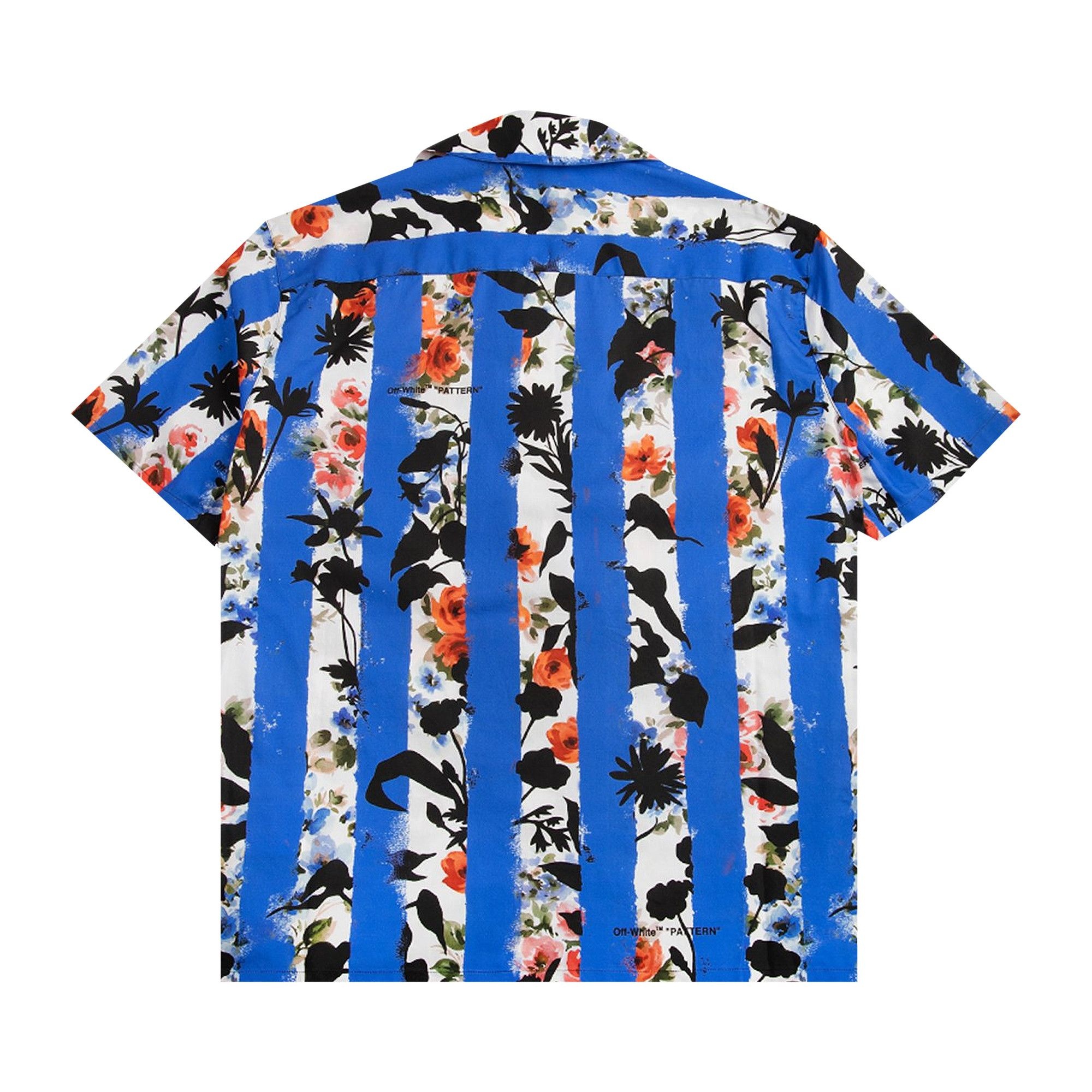 Off-White Striped Flower Holiday Shirt 'Multicolor' - 2