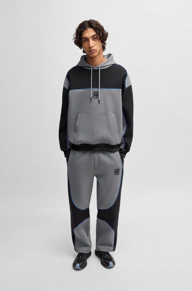 HUGO HUGO X RB TRACKSUIT BOTTOMS WITH PIPING DETAILS outlook