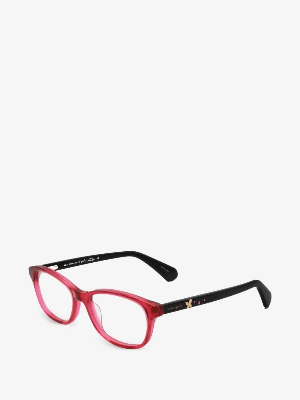 Emmi butterfly-detail square-frame glasses - 1