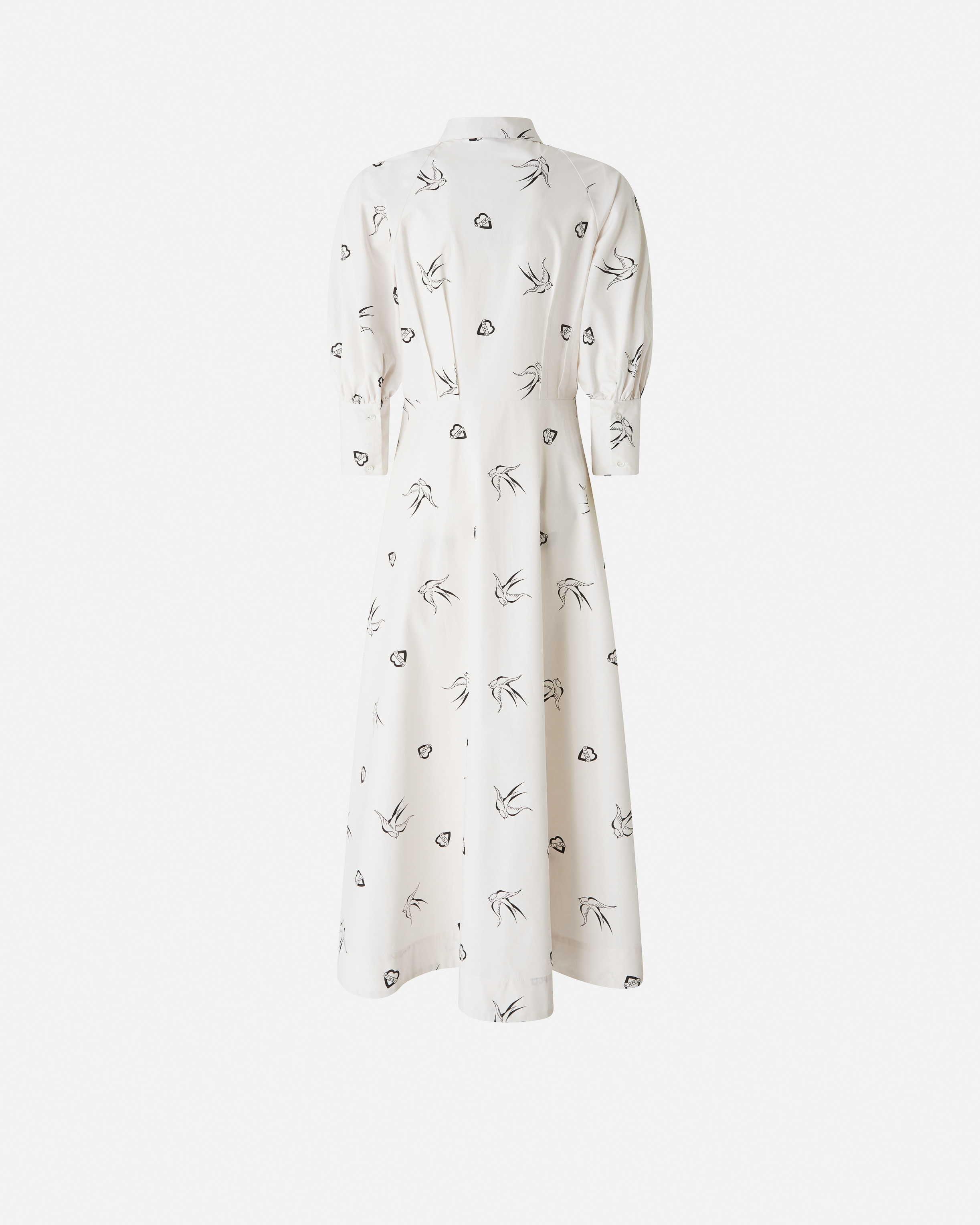 TATTOO-PRINT SHIRT DRESS - 6