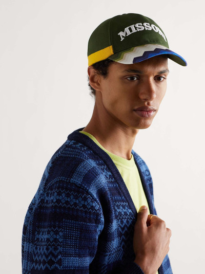 Missoni Logo-Embroidered Printed Cotton-Twill Baseball Cap outlook