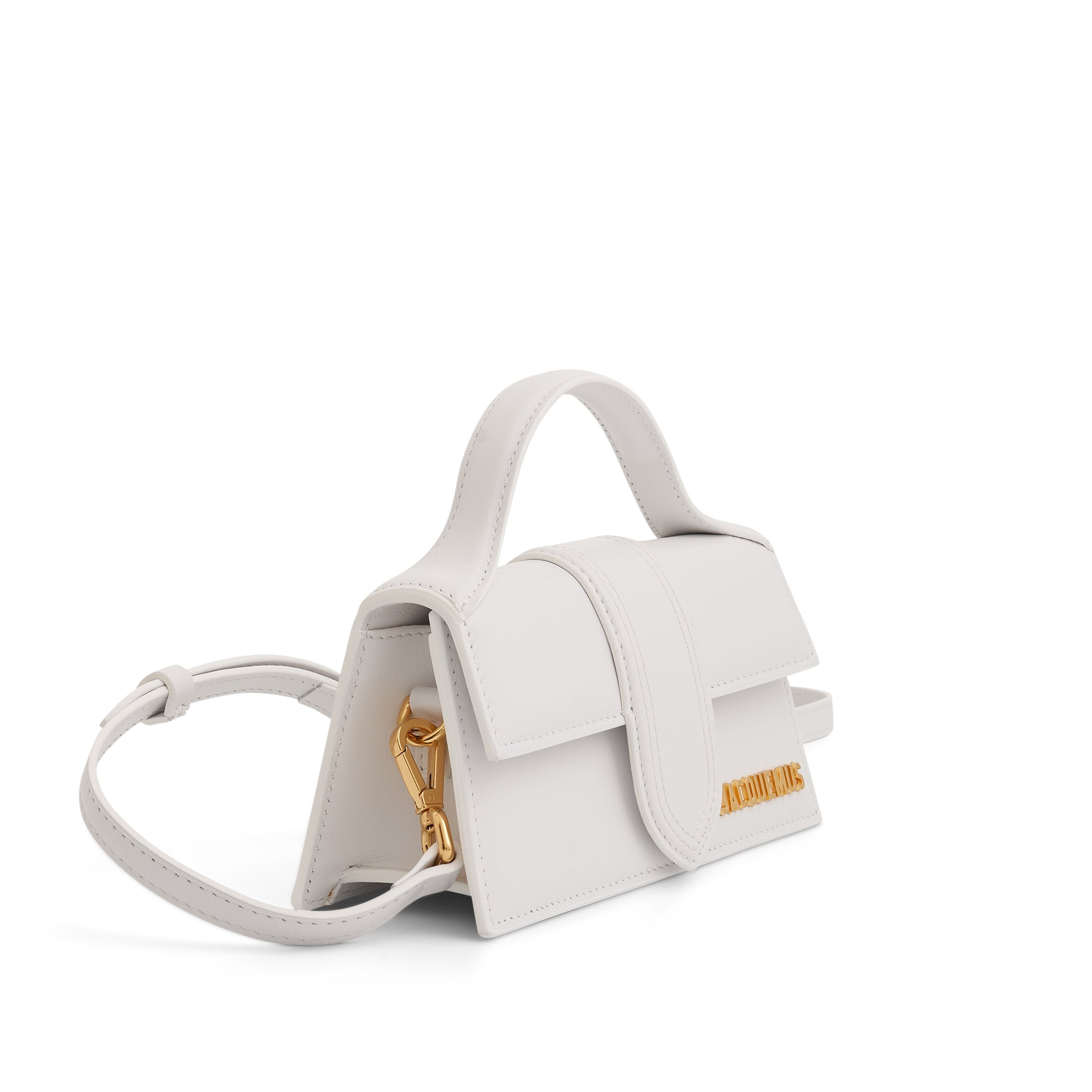Le Bambino Mini Leather Bag in White - 2