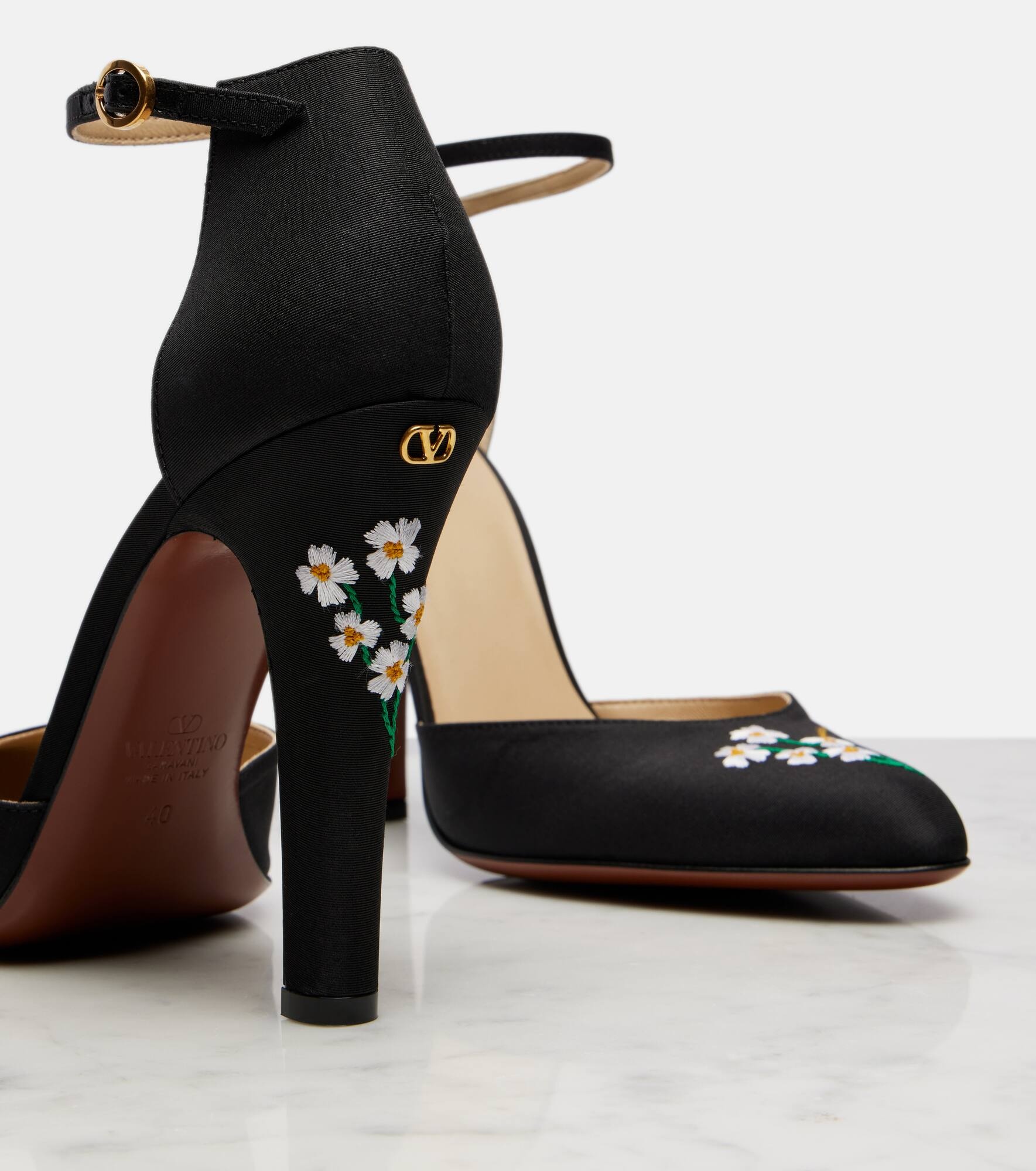 Hi Dolly 105 embroidered satin pumps - 5