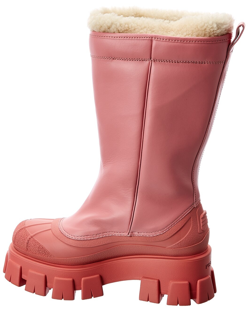 Prada Monolith Leather Boot - 2