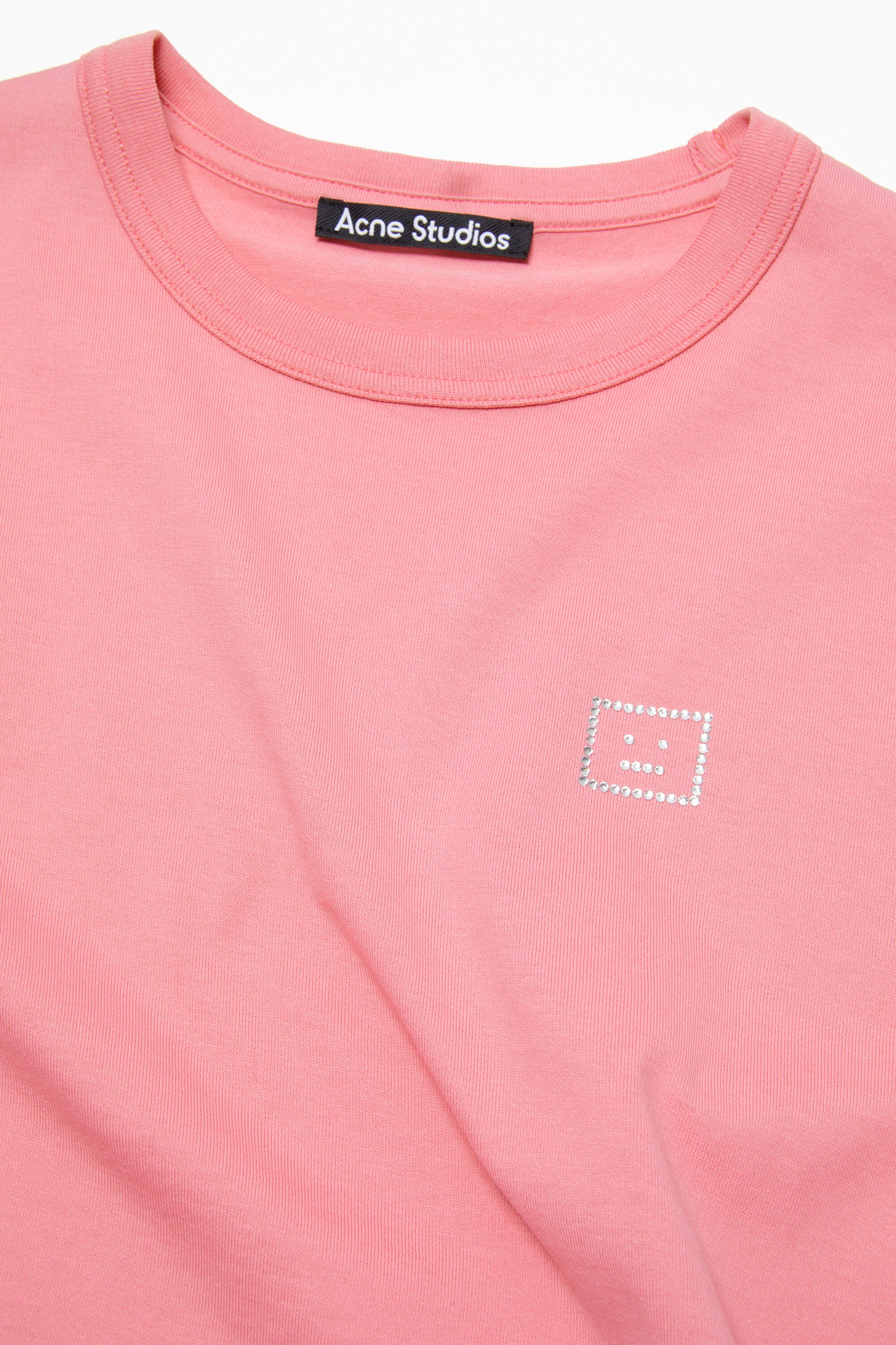 Crew neck t-shirt - Fitted fit - Tango pink - 4