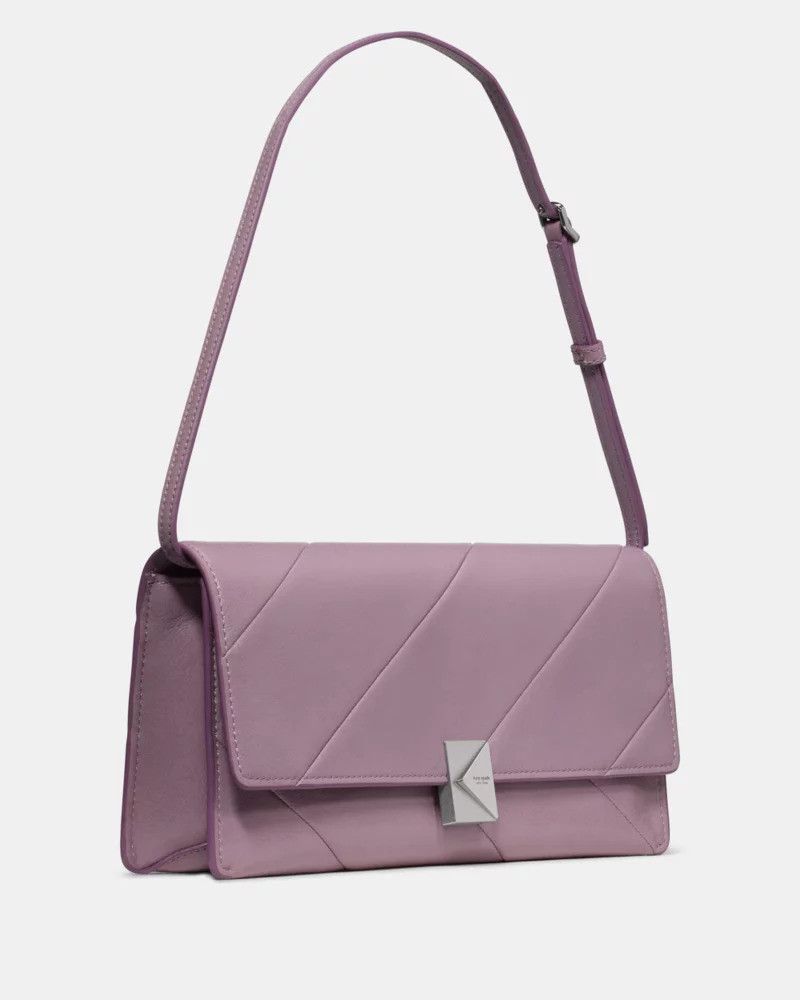 Deco Glazed Leather Soft Shoulder Bag 4