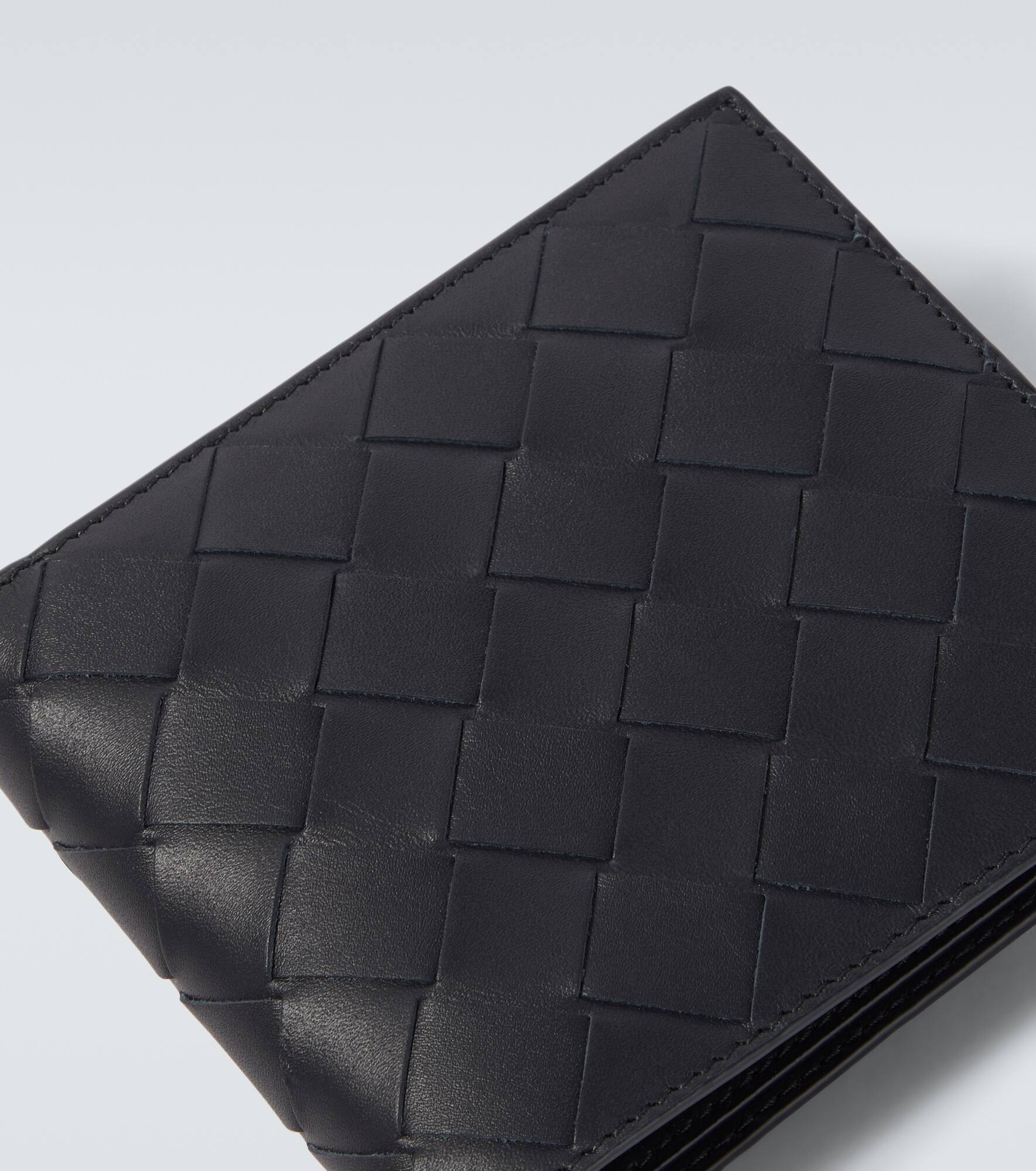 Intrecciato leather bifold wallet - 4