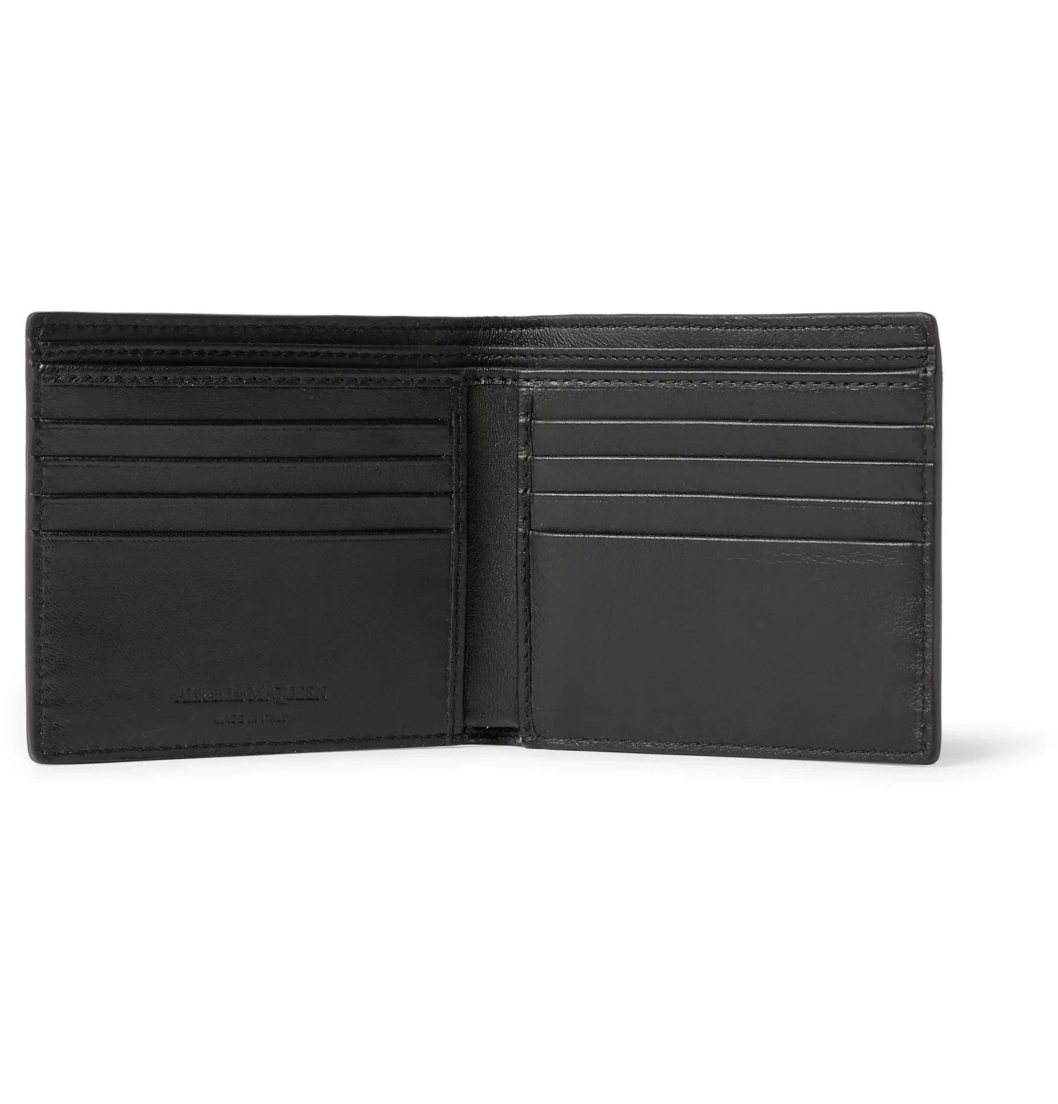 Printed Leather Billfold Wallet - 2