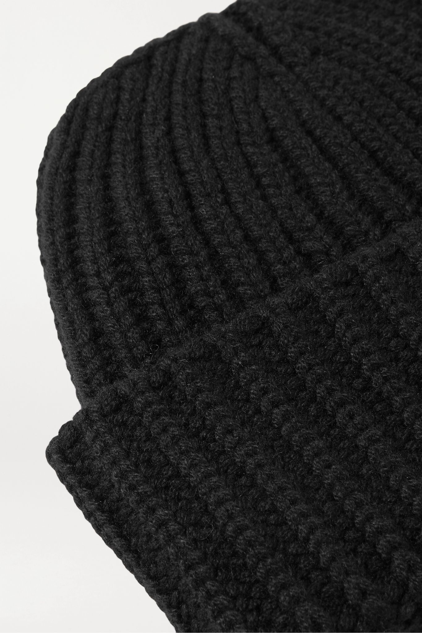 Ribbed cashmere beanie - 4