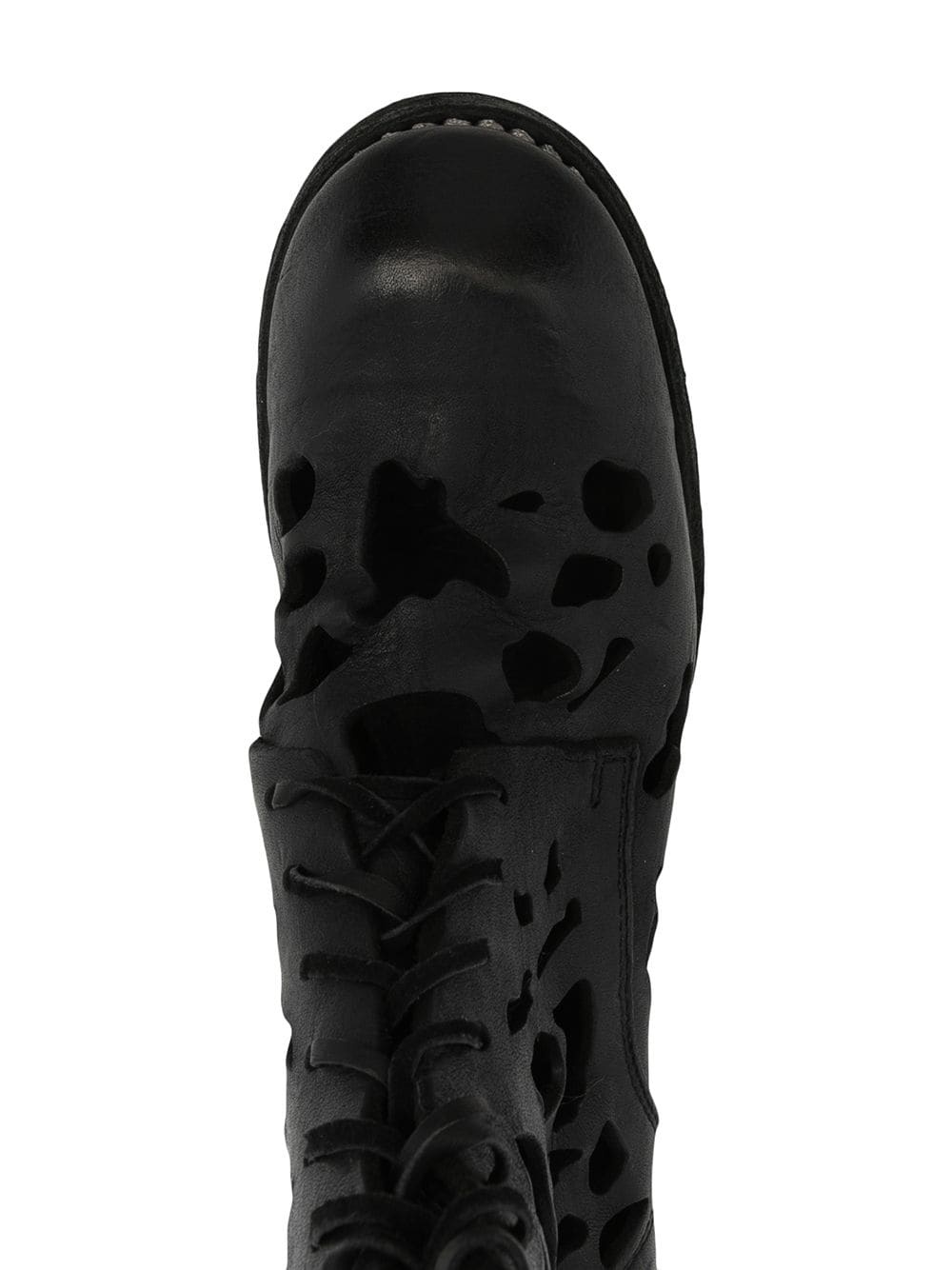 cut-out lace-up boots - 4