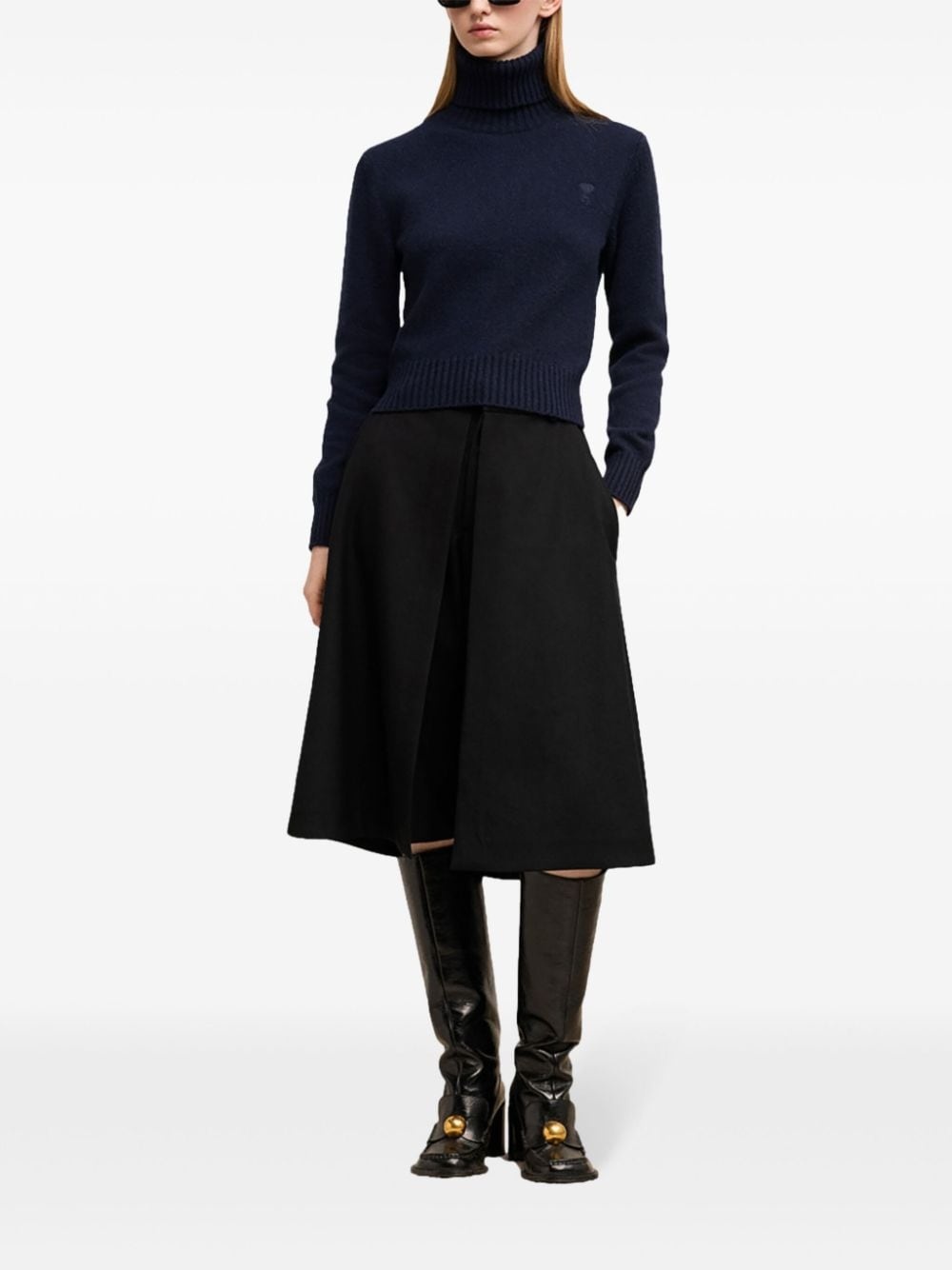paneled knee-length shorts - 2