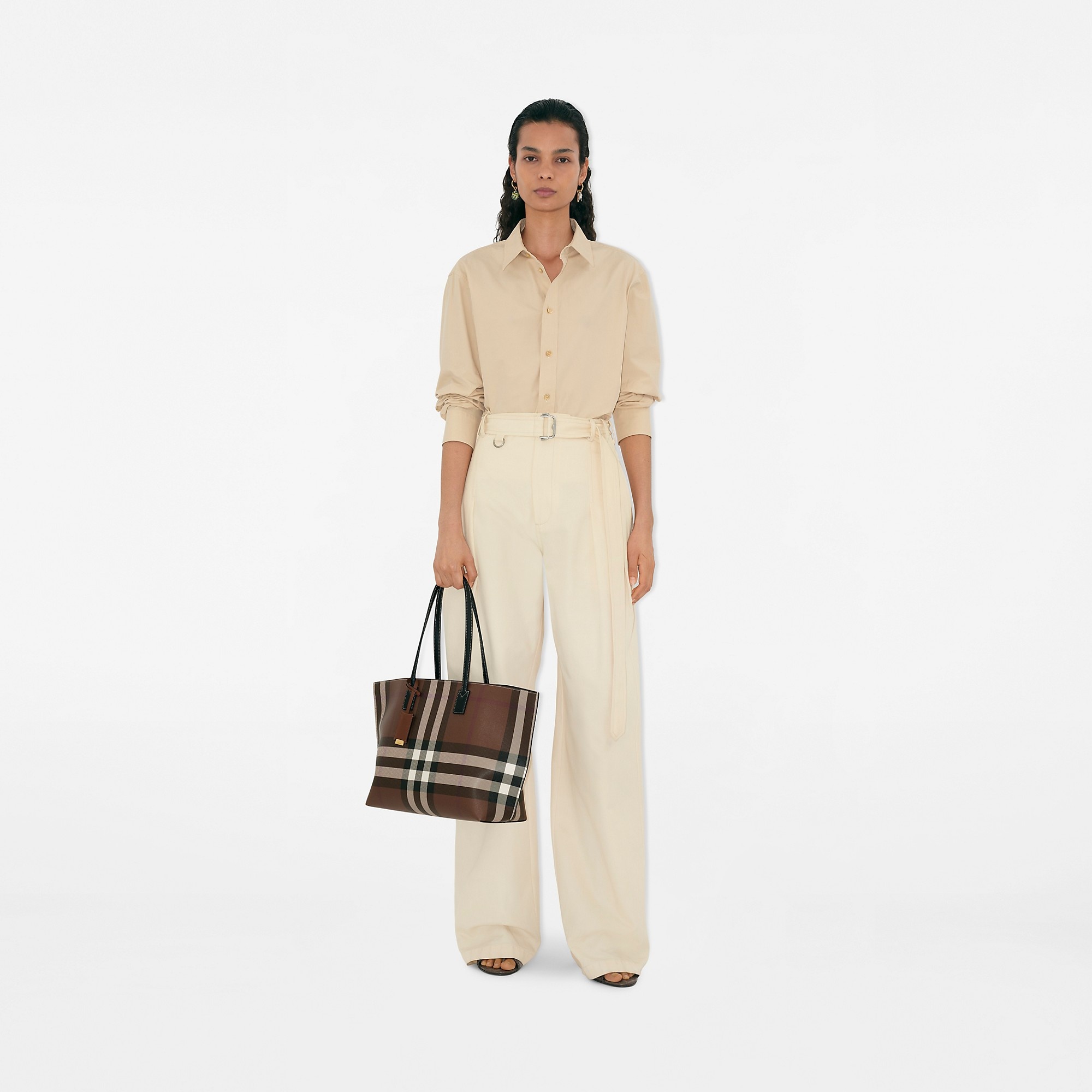 Medium Check Tote - 2