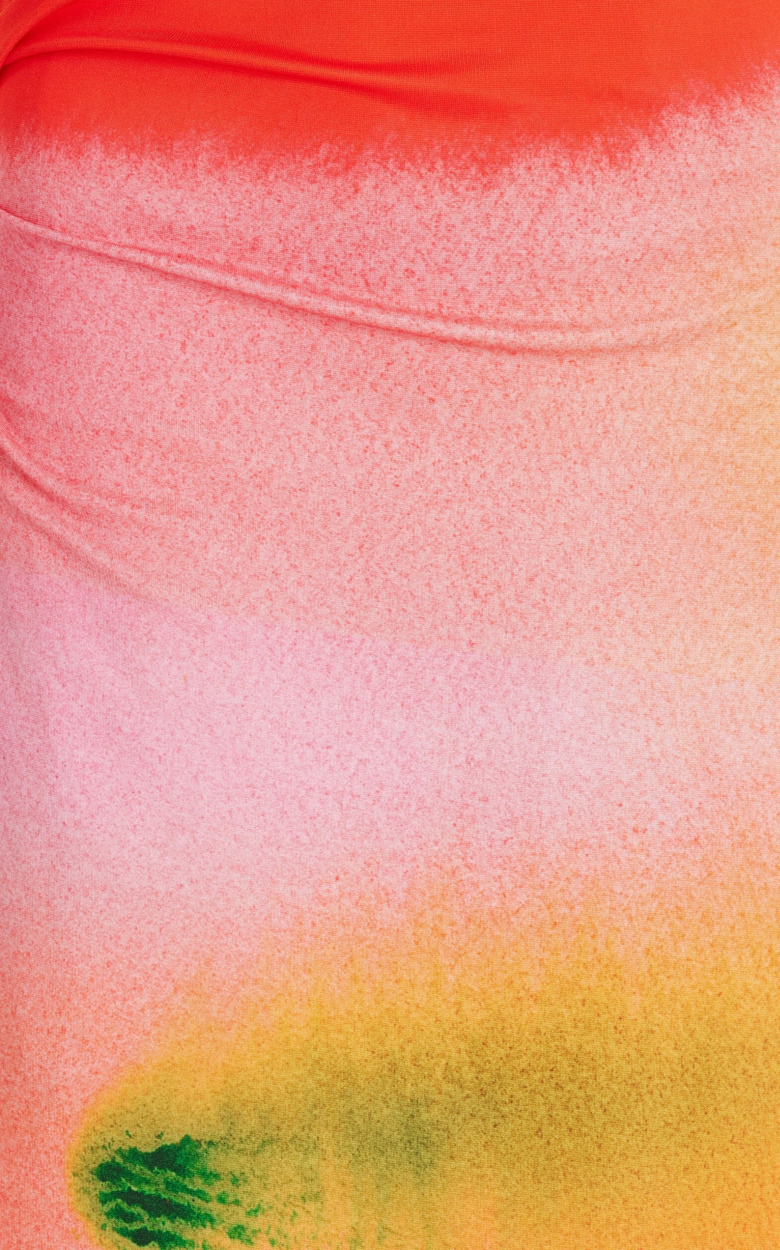 Draped Watercolor-Print Jersey Midi Dress - 5