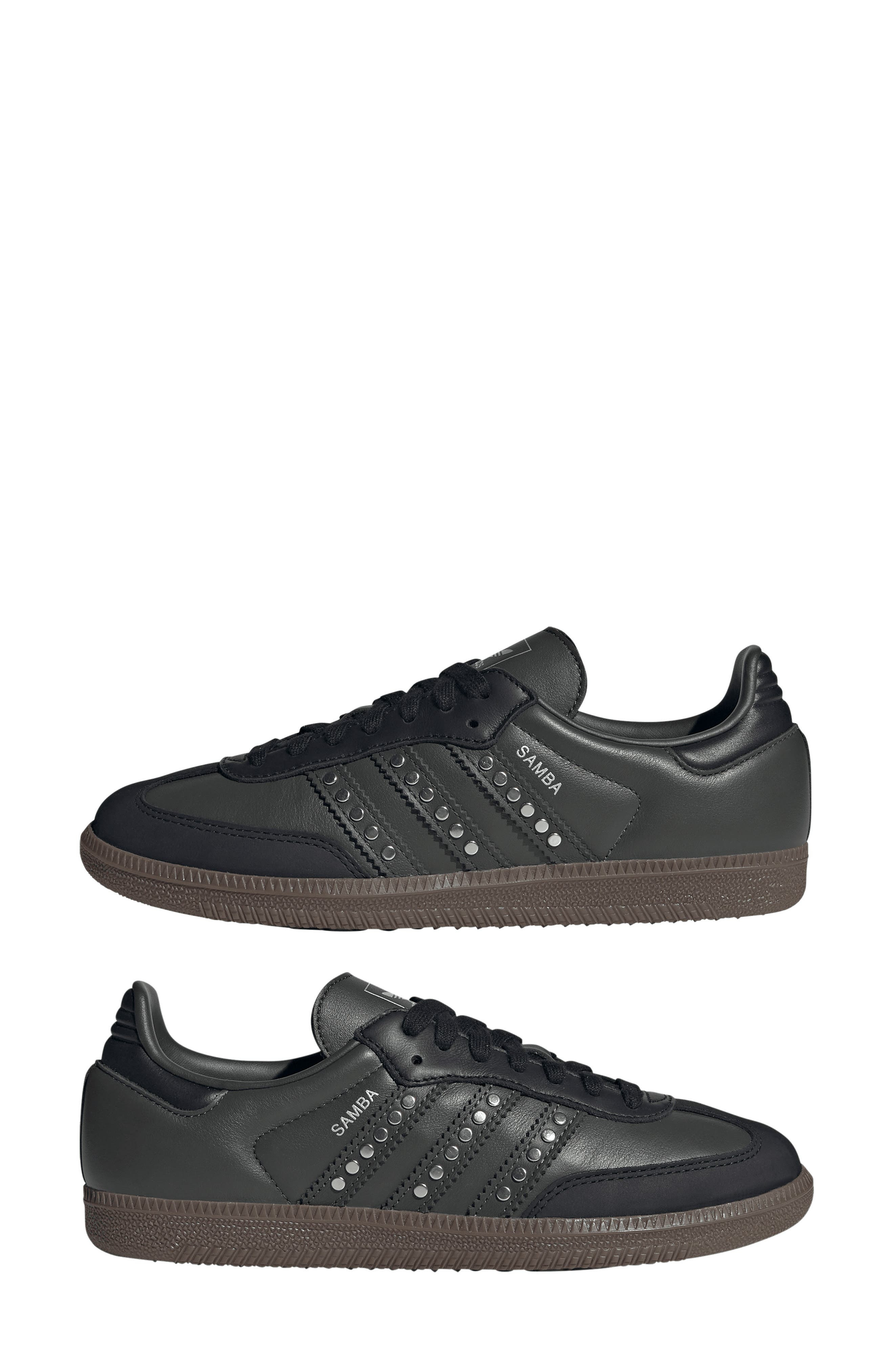 adidas Gender Inclusive Samba OG Sneaker in Black/Earth/Gum at Nordstrom - 8