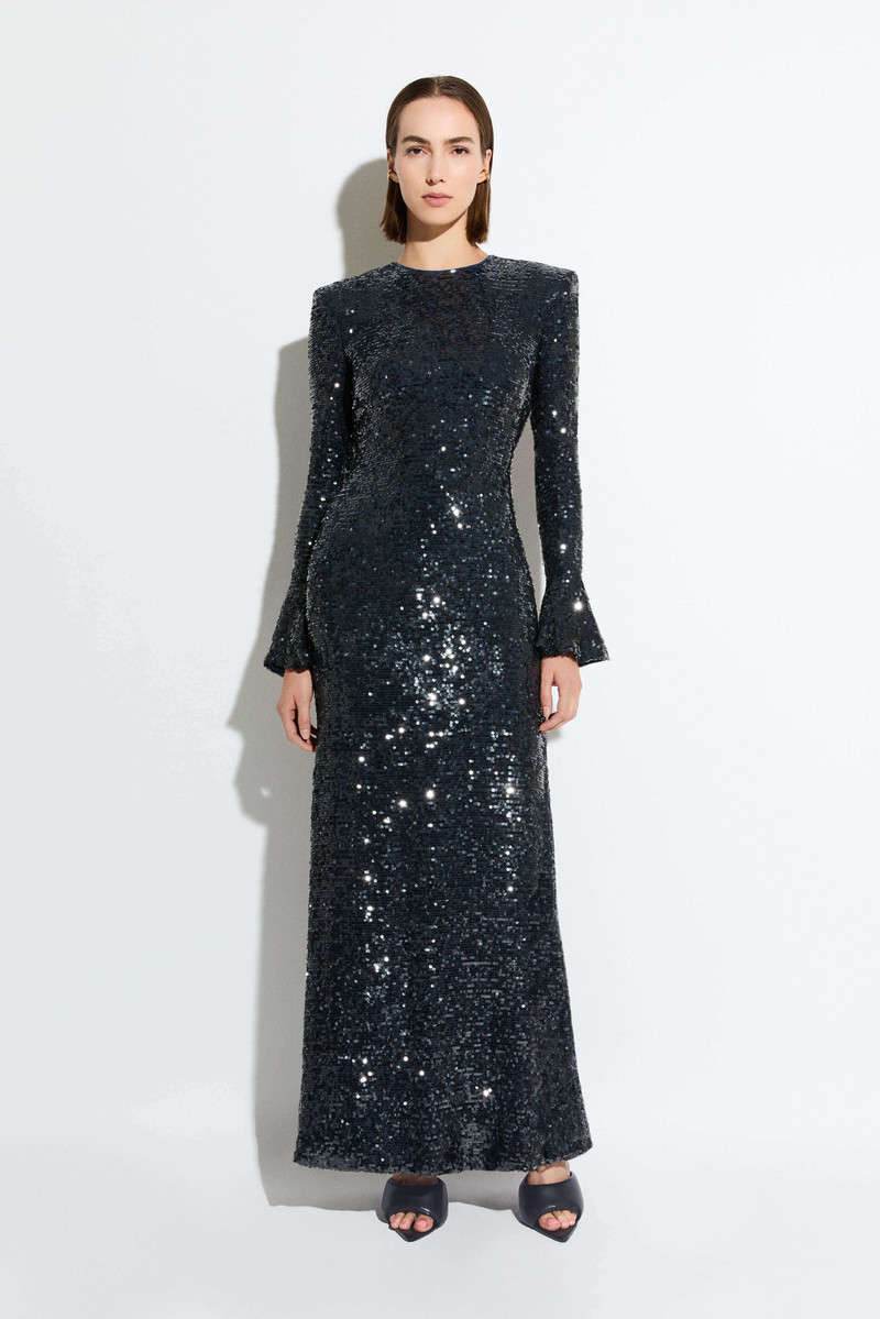 LAPOINTE Sequin Maxi Dress outlook