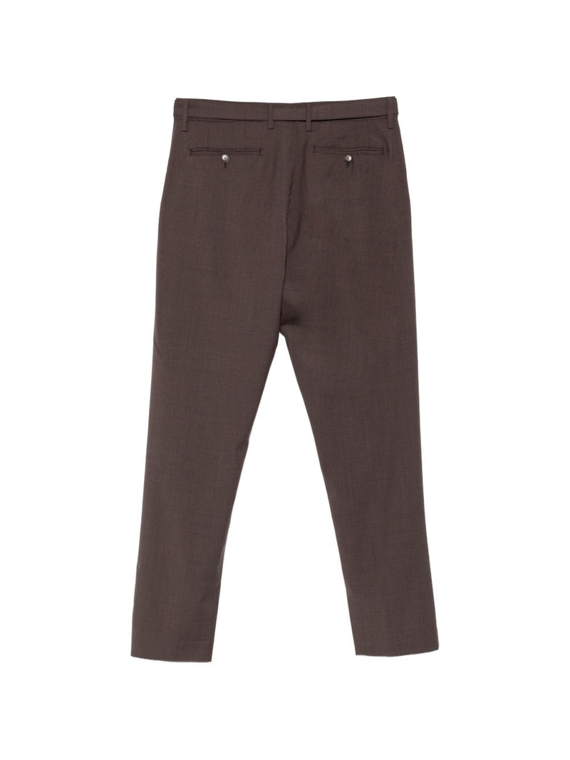 Canali Impeccabile belted wool trousers outlook