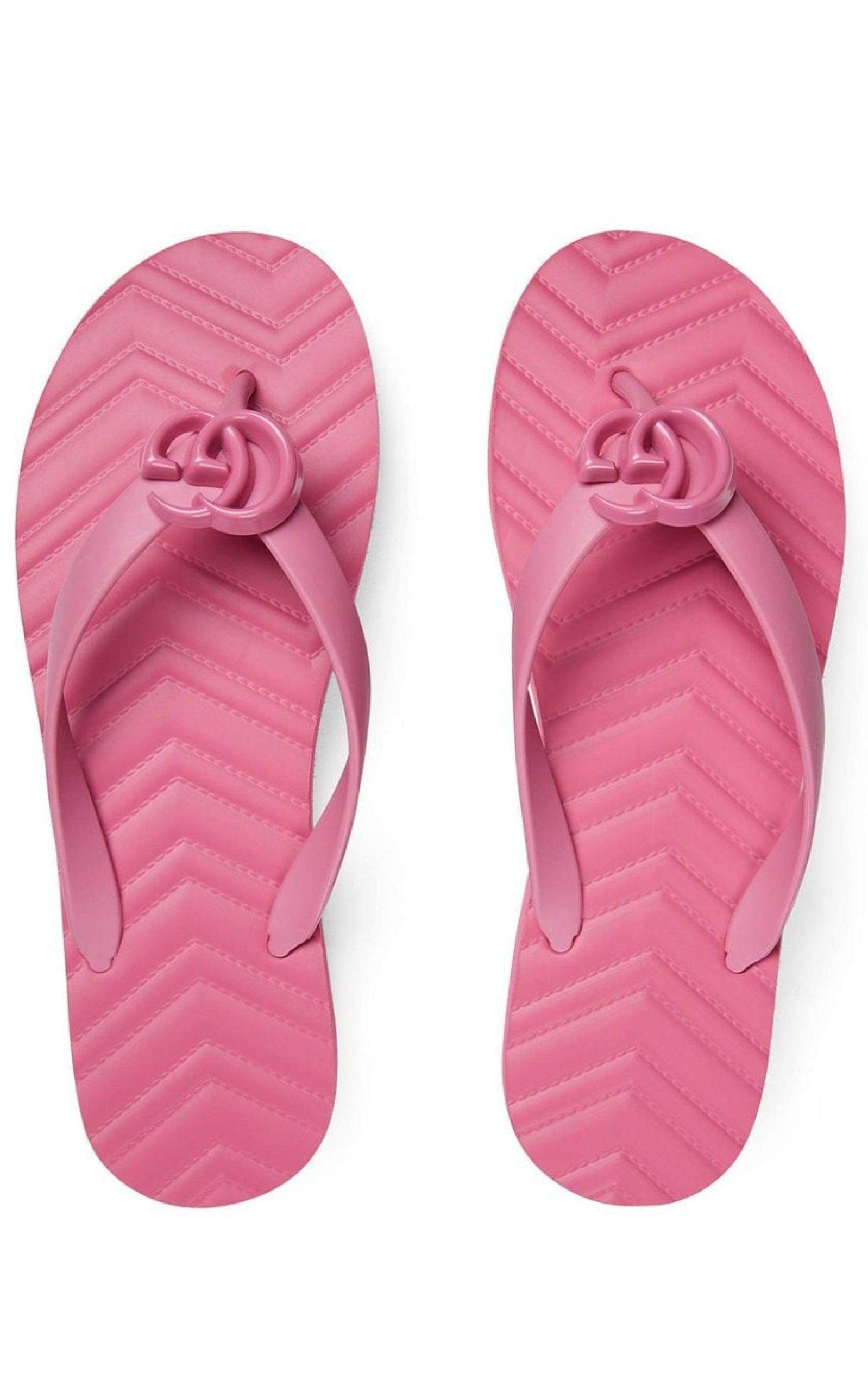 Pascar GG Platform Flip Flop In Pink - 3