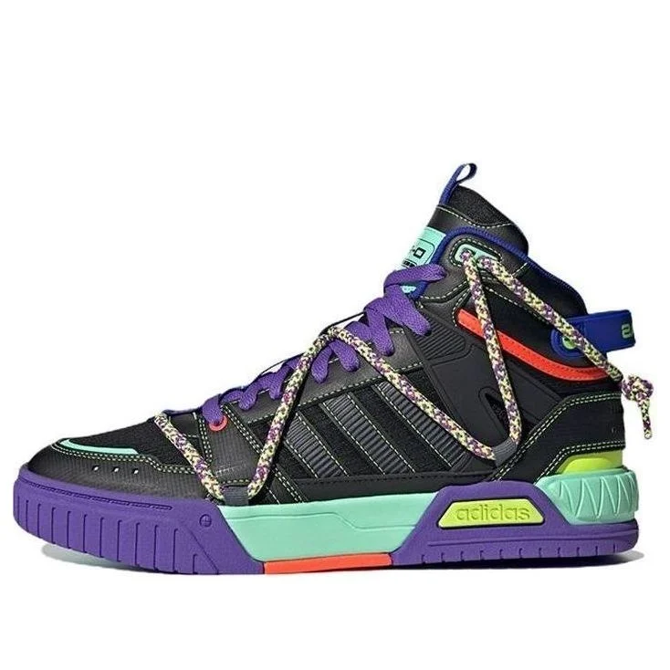 adidas neo D-PAD Mid 'Back Purple Green' HQ7053 - 1