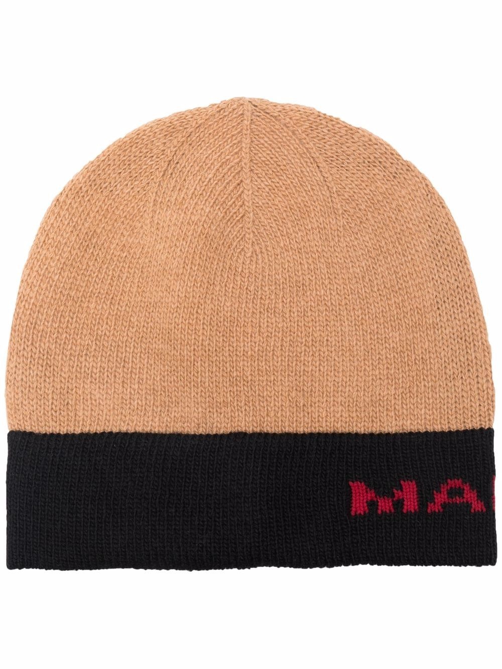 logo-print beanie - 1