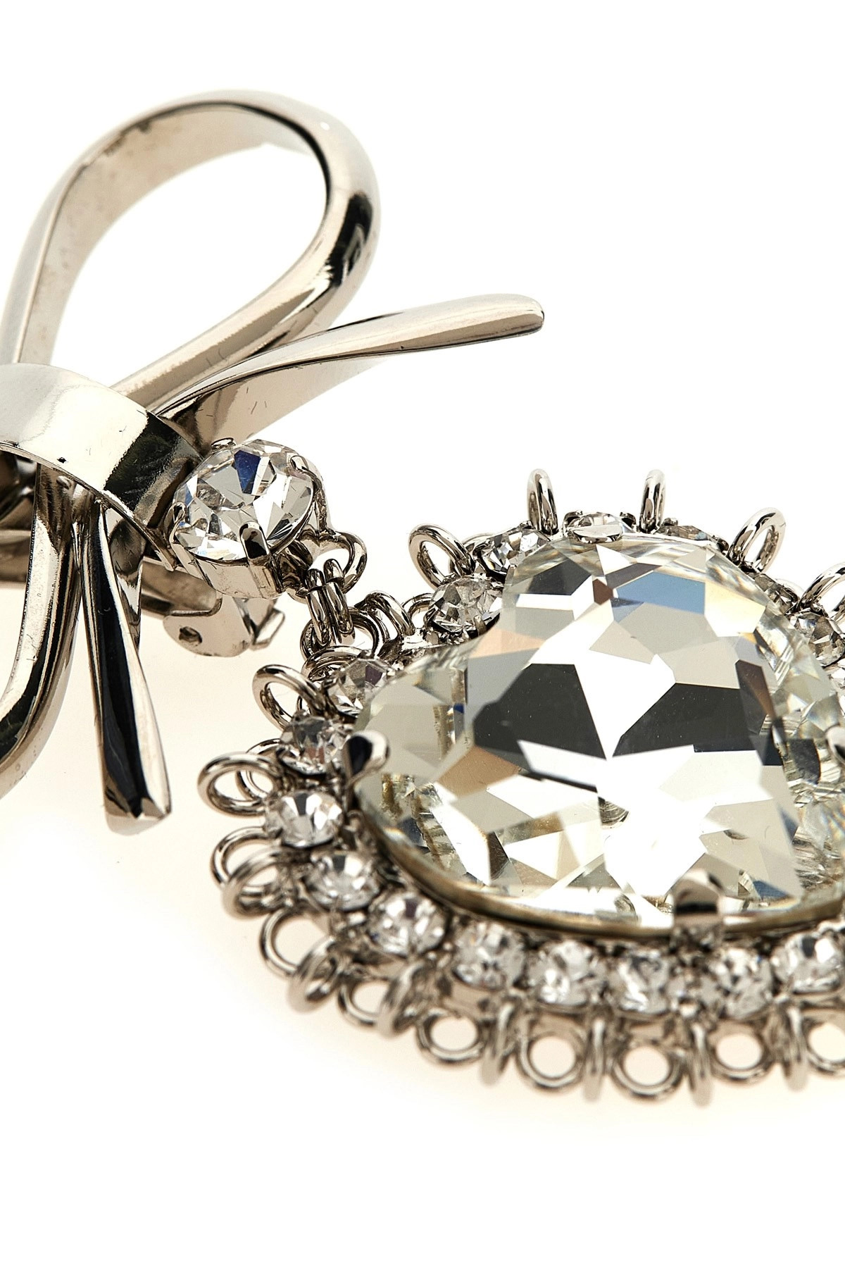 Metal bow earrings - 3