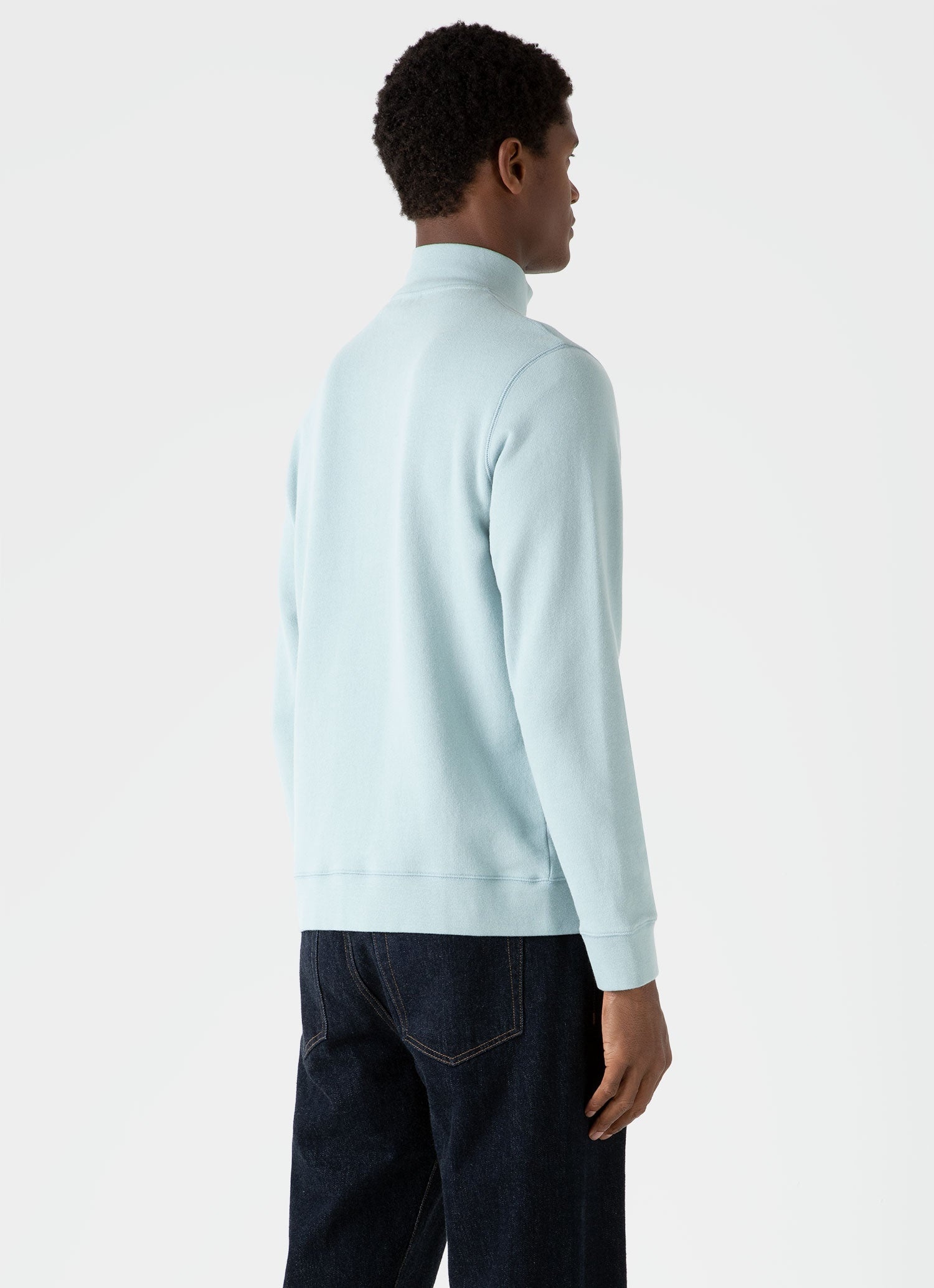 Half Zip Loopback Sweatshirt - 4