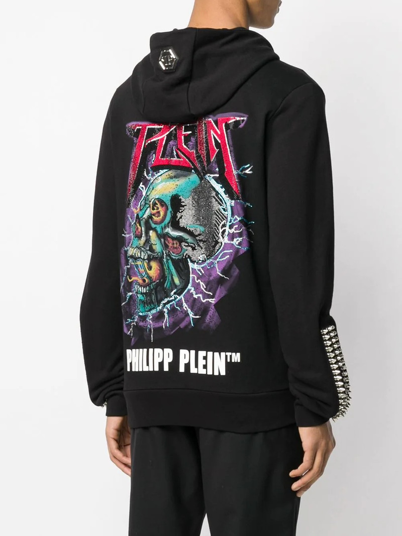 embroidered logo patch hoodie 4