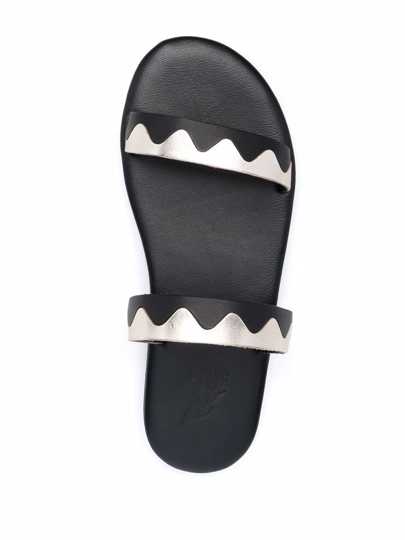 Paralia zigzag-band leather sandals 4