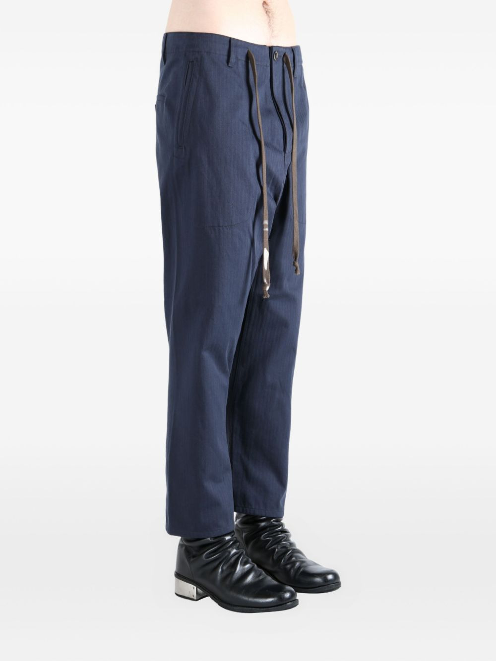 drawstring pocket trousers - 3
