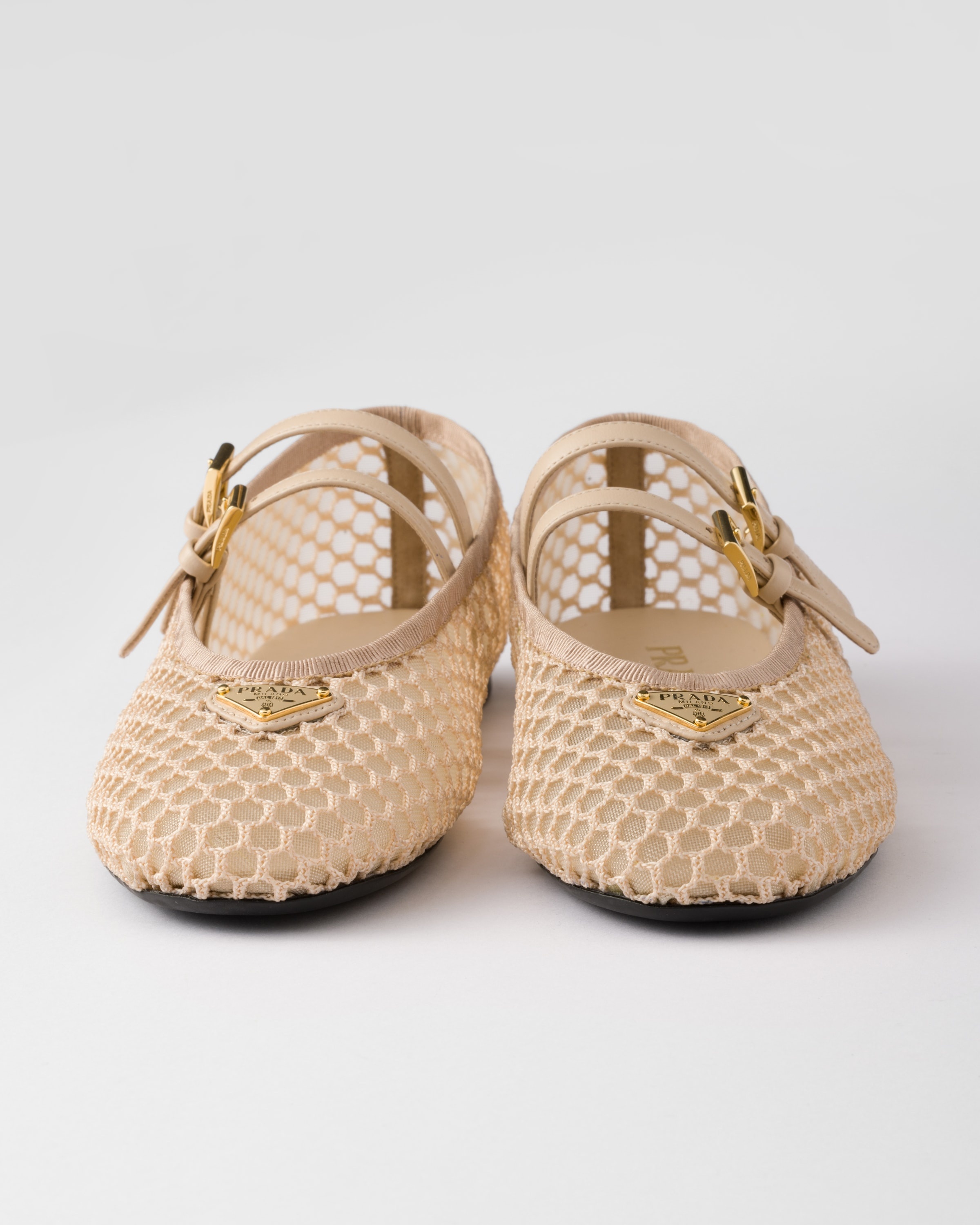 Mesh fabric ballerinas - 5