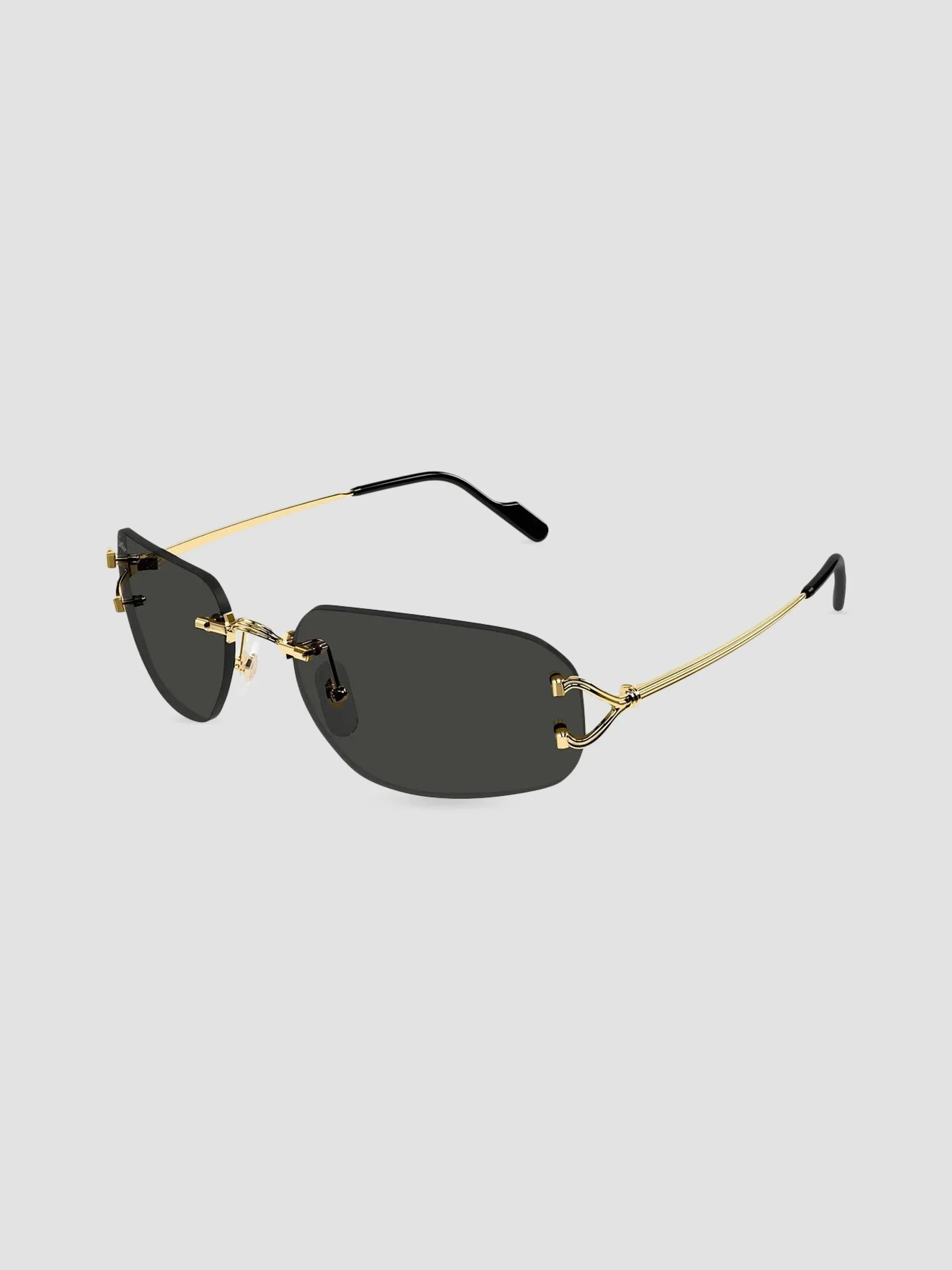 Men's Motifs De Ct0663S Metal Rimless Rectangular Sunglasses - Gold - 1