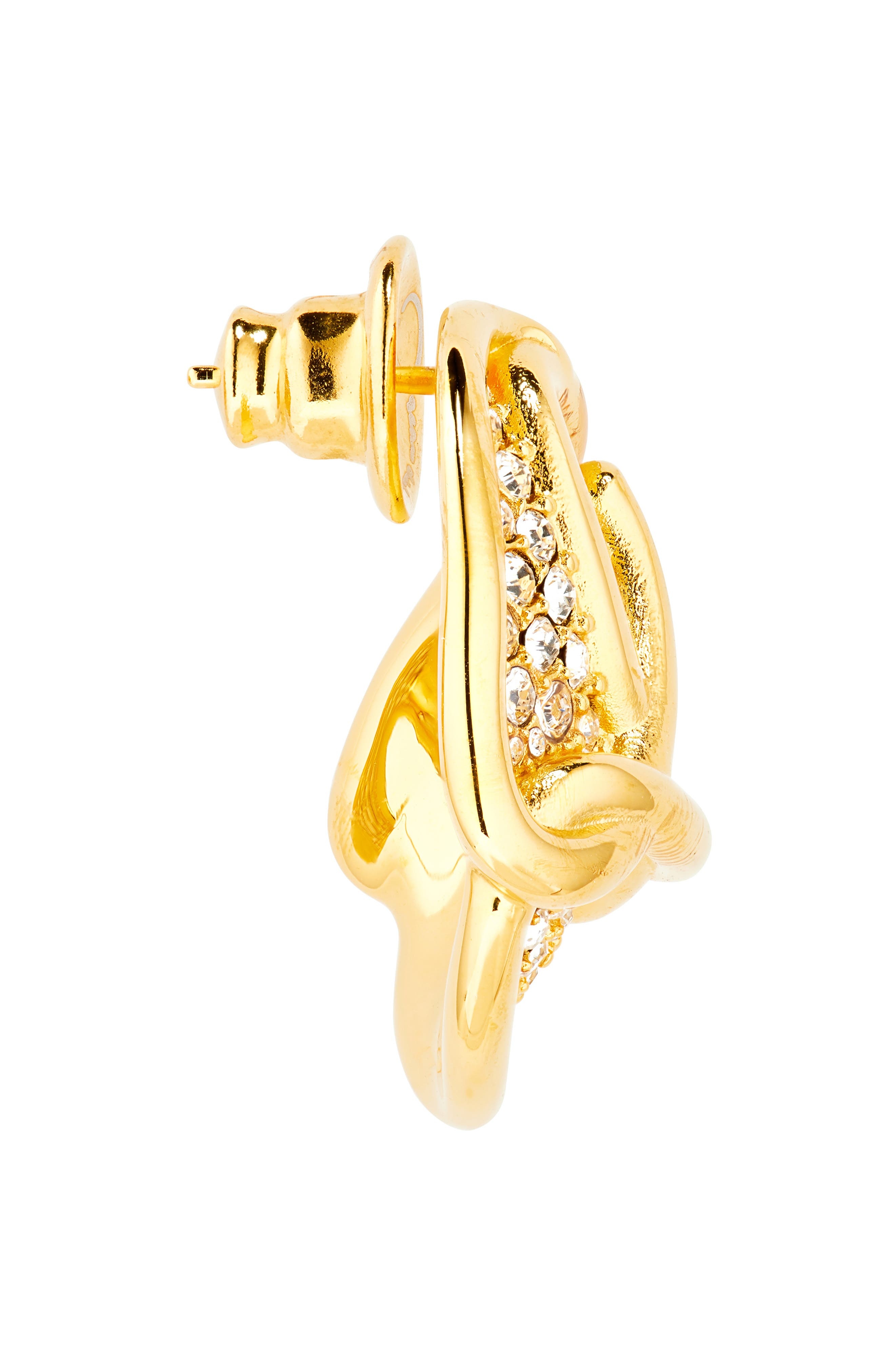 Oscar de la Renta Braided 'O' Pavé Earrings in Crystal at Nordstrom - 5